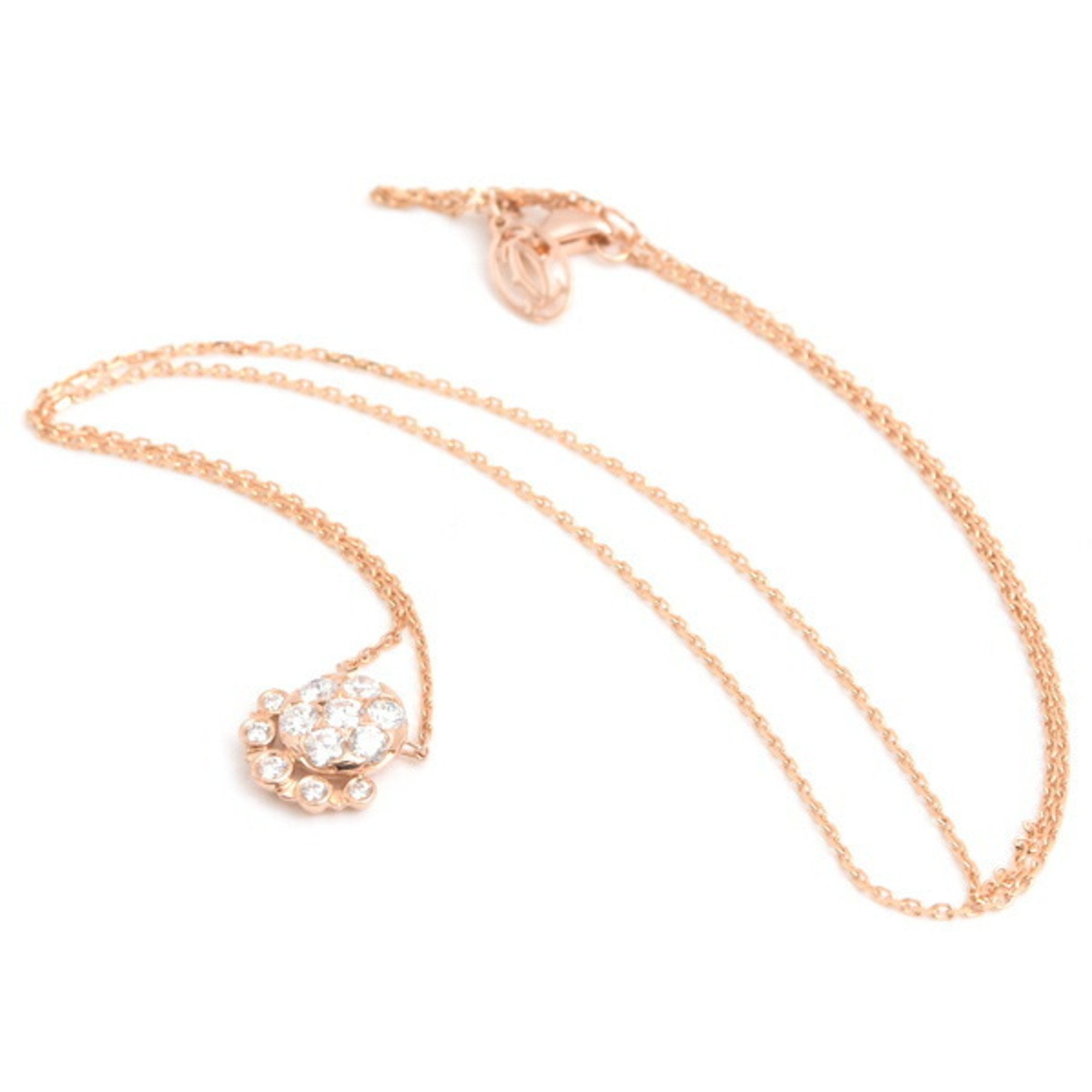 Pendant Necklace 18K Rose Gold with Diamond