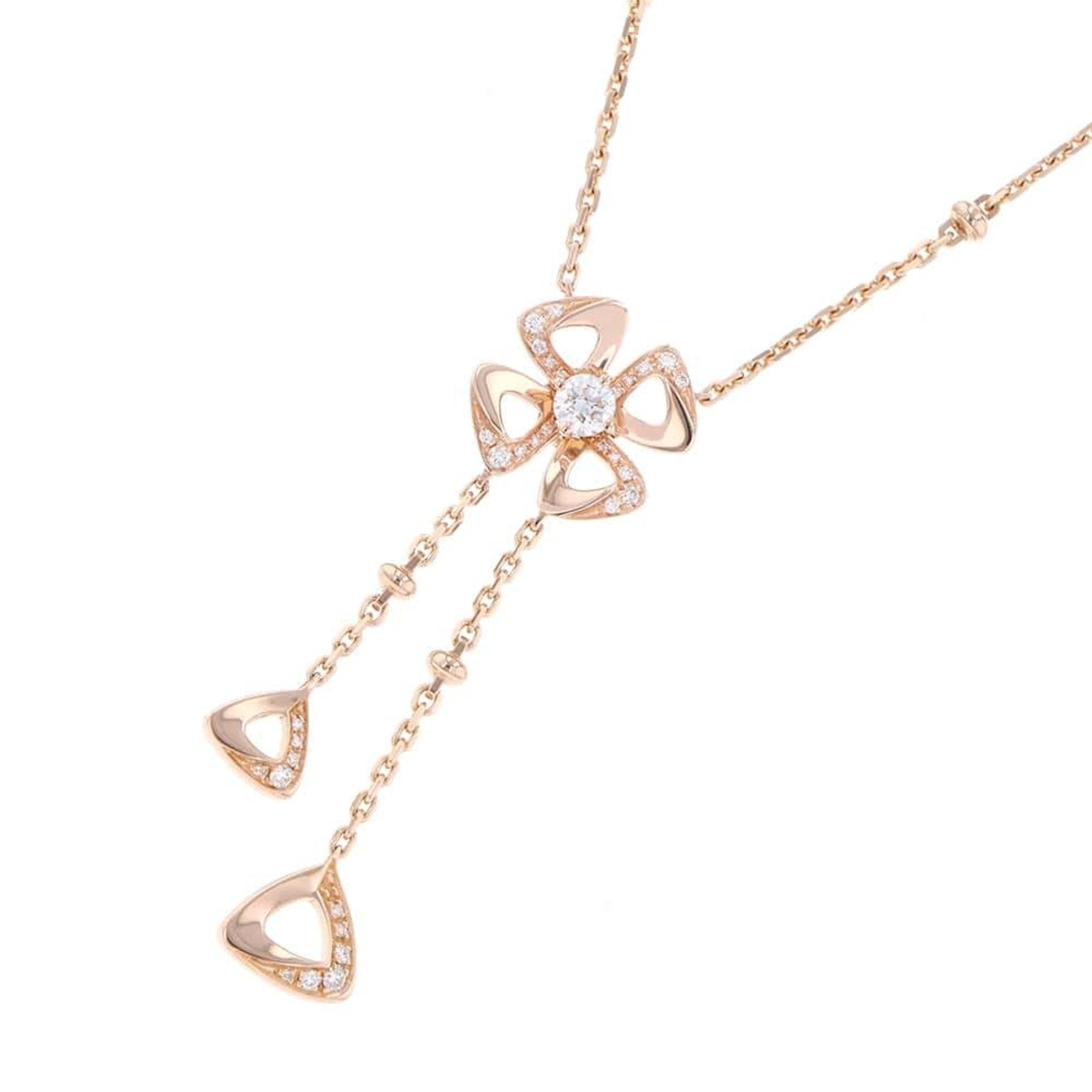 Fiorever Pendant Necklace 18K Rose Gold with Diamond