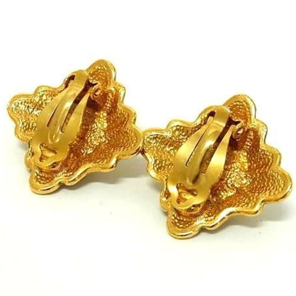 CC Logo Clip-On Earrings Gold-Tone Metal Gold-Tone Metal
