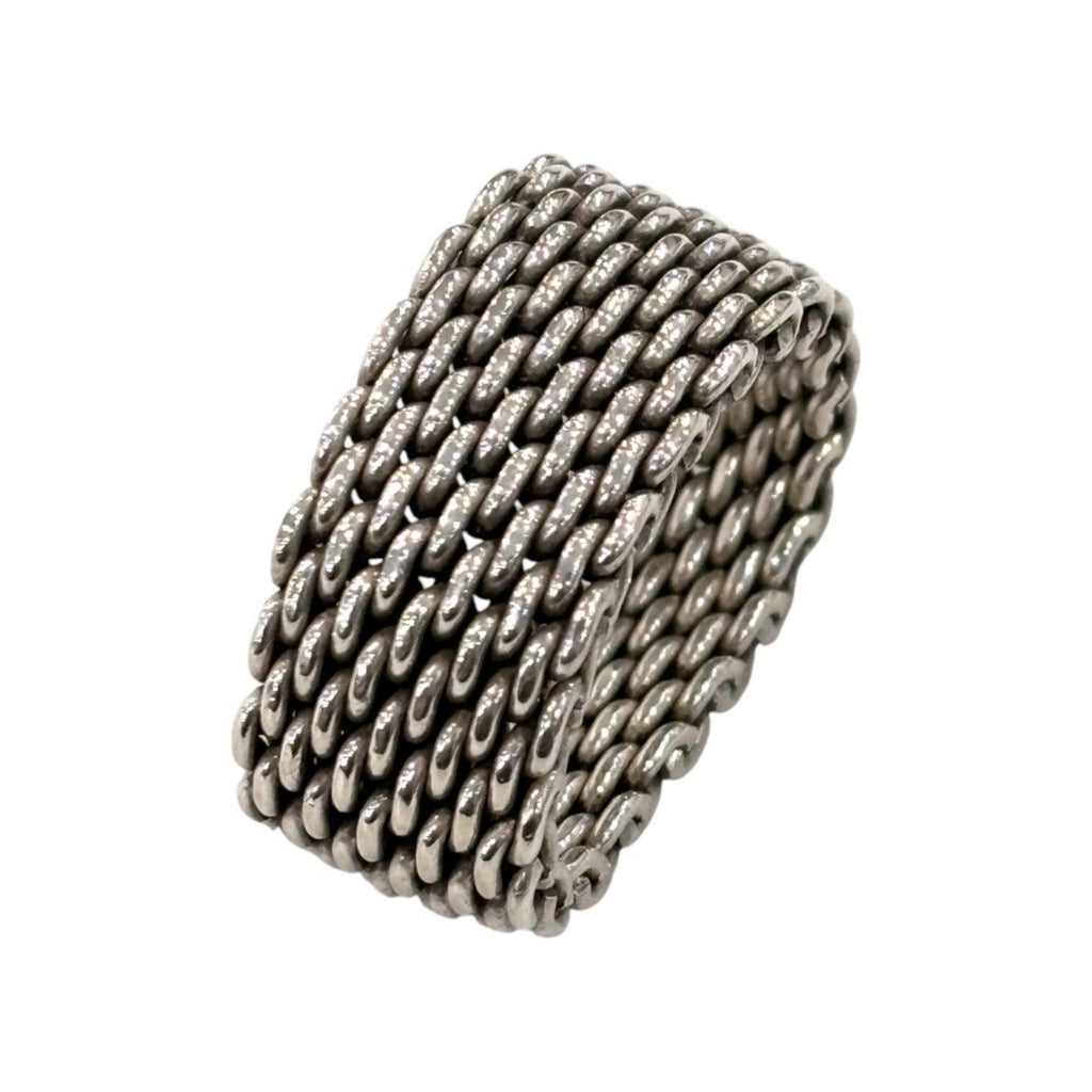 Somerset Mesh Ring Sterling Silver