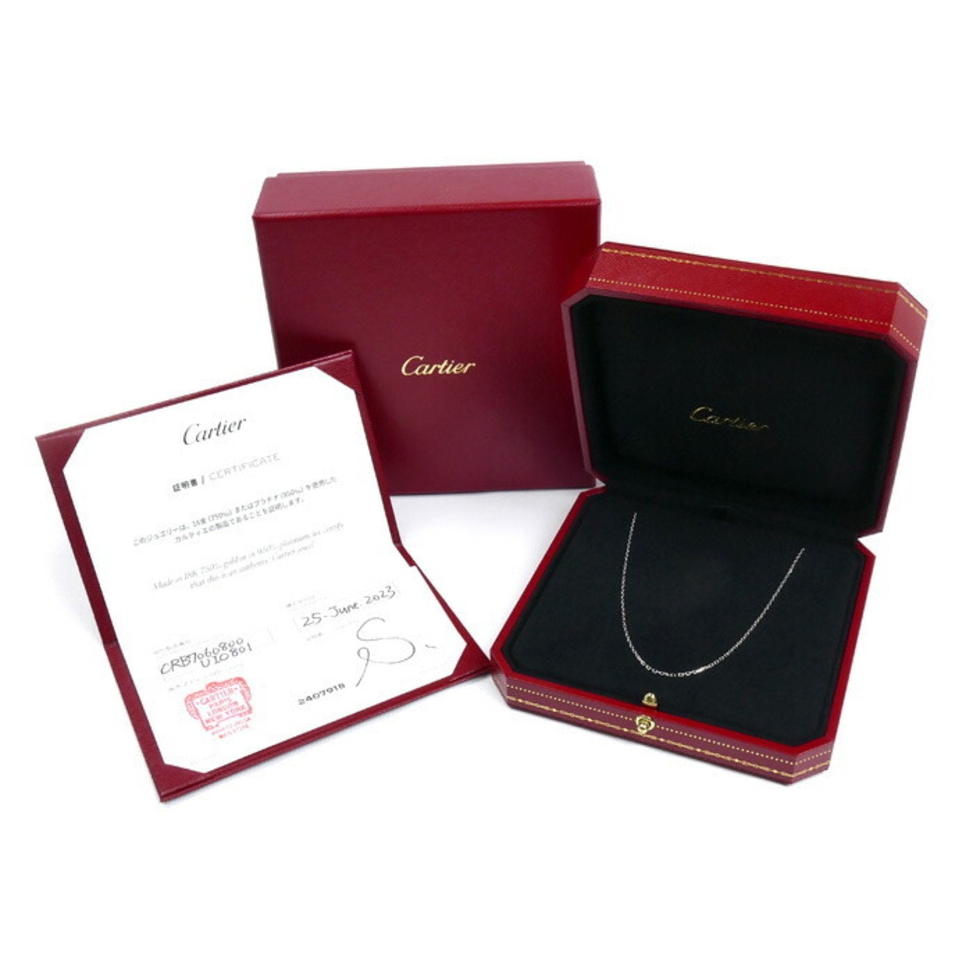 Pendant Necklace 18K White Gold