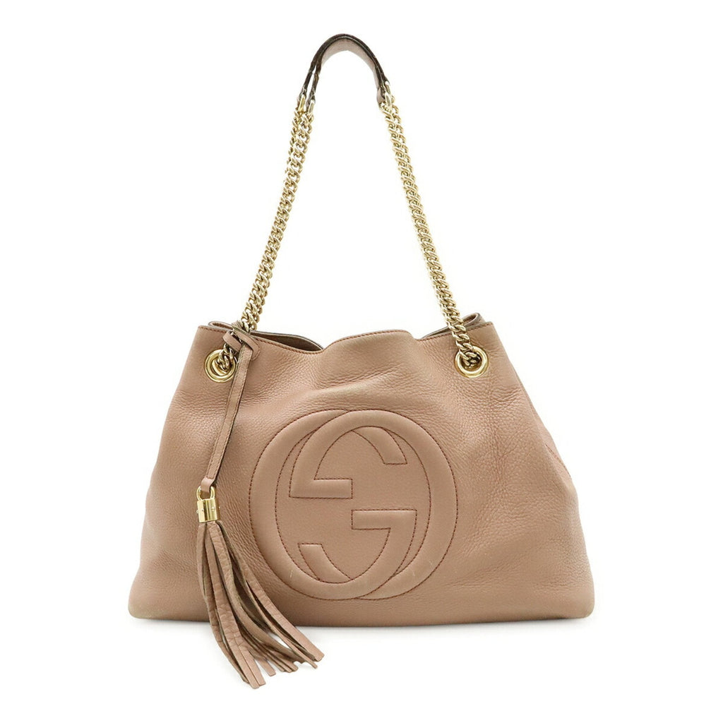 Soho Chain Strap Shoulder Bag Leather Medium