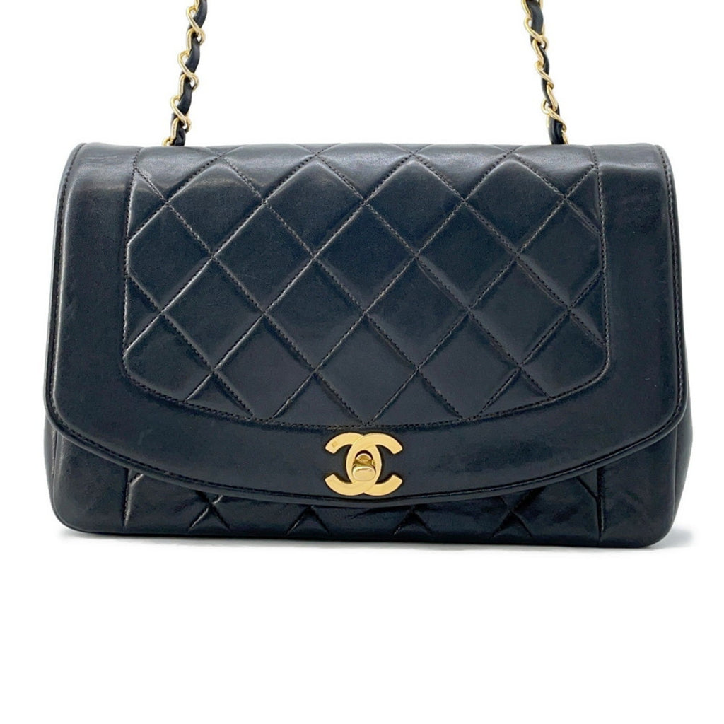 Vintage Diana Flap Bag Quilted Lambskin Medium