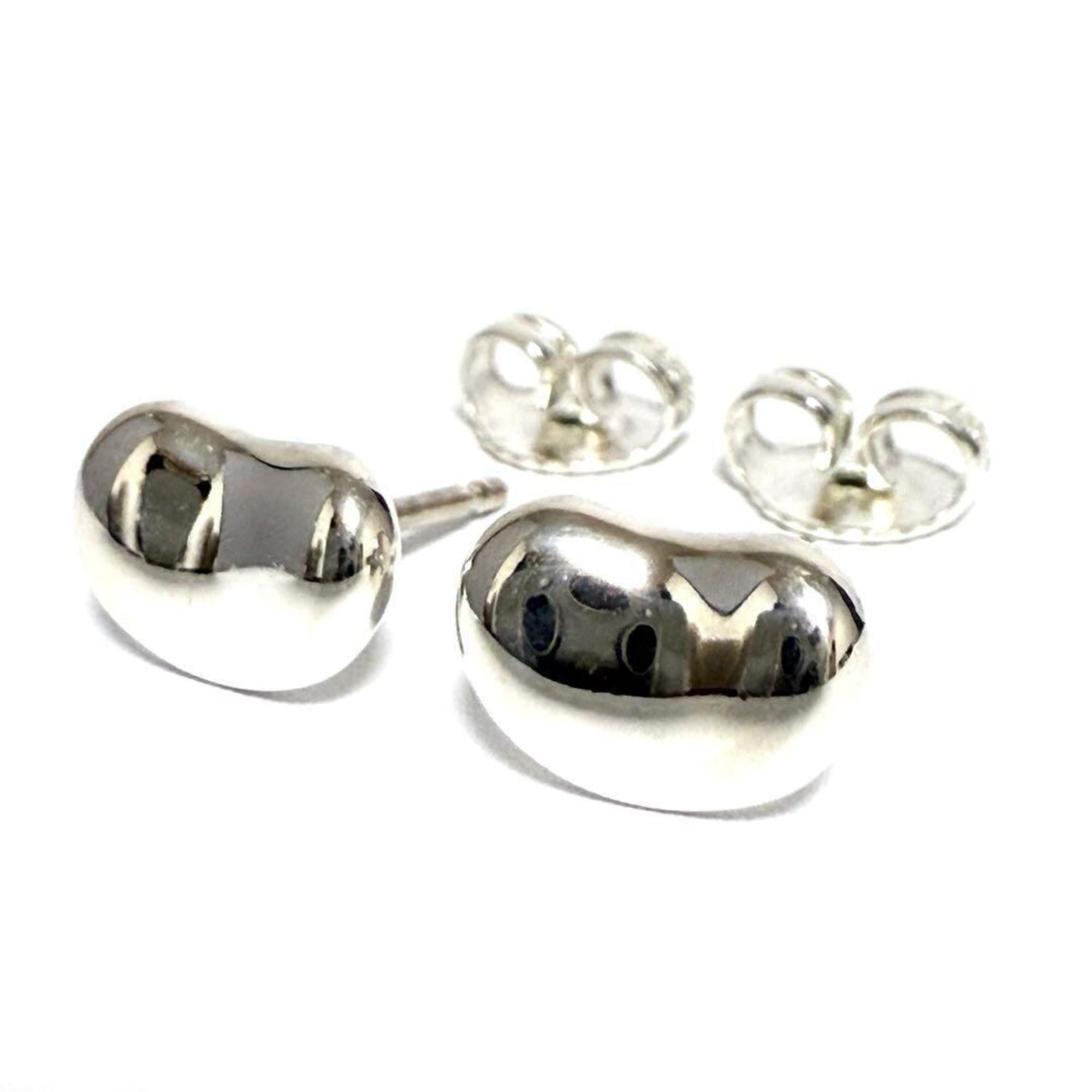 Bean Earrings Sterling Silver 9mm Sterling Silver