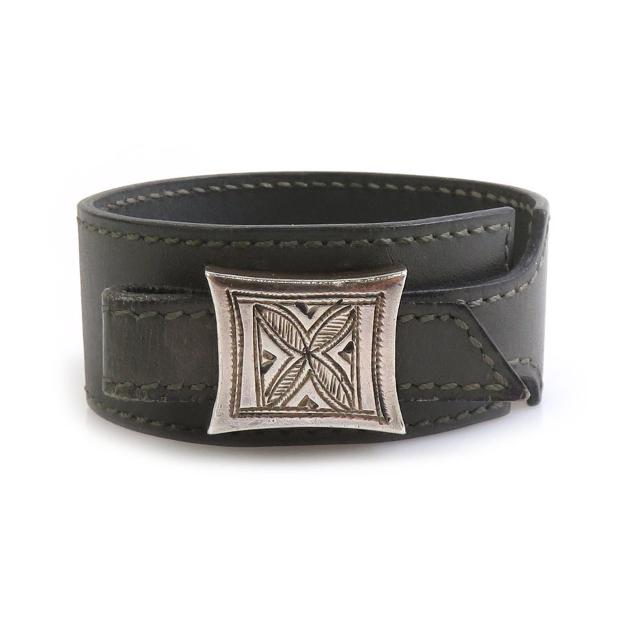 Charm Bracelet Leather and Metal