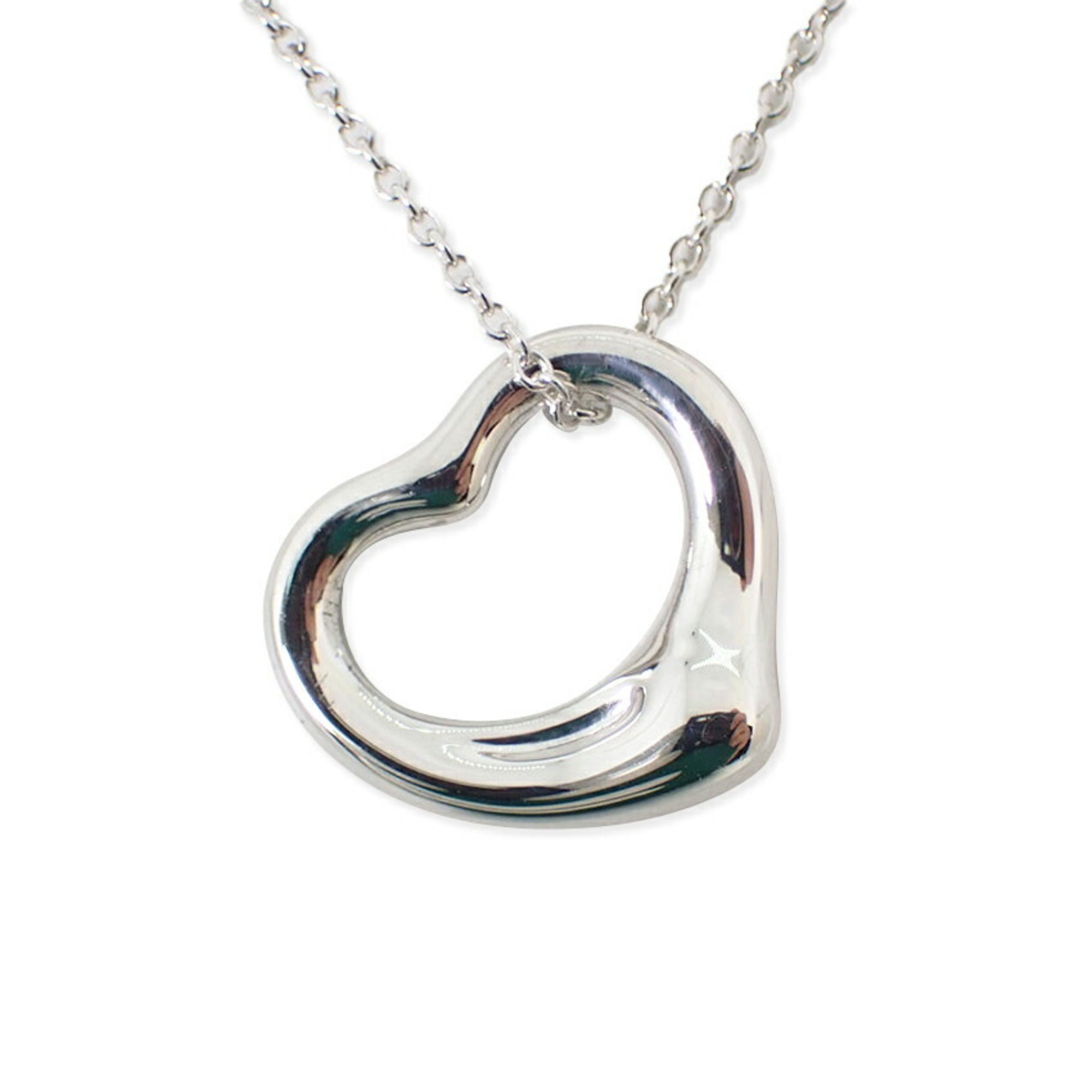 Heart Pendant Necklace Sterling Silver