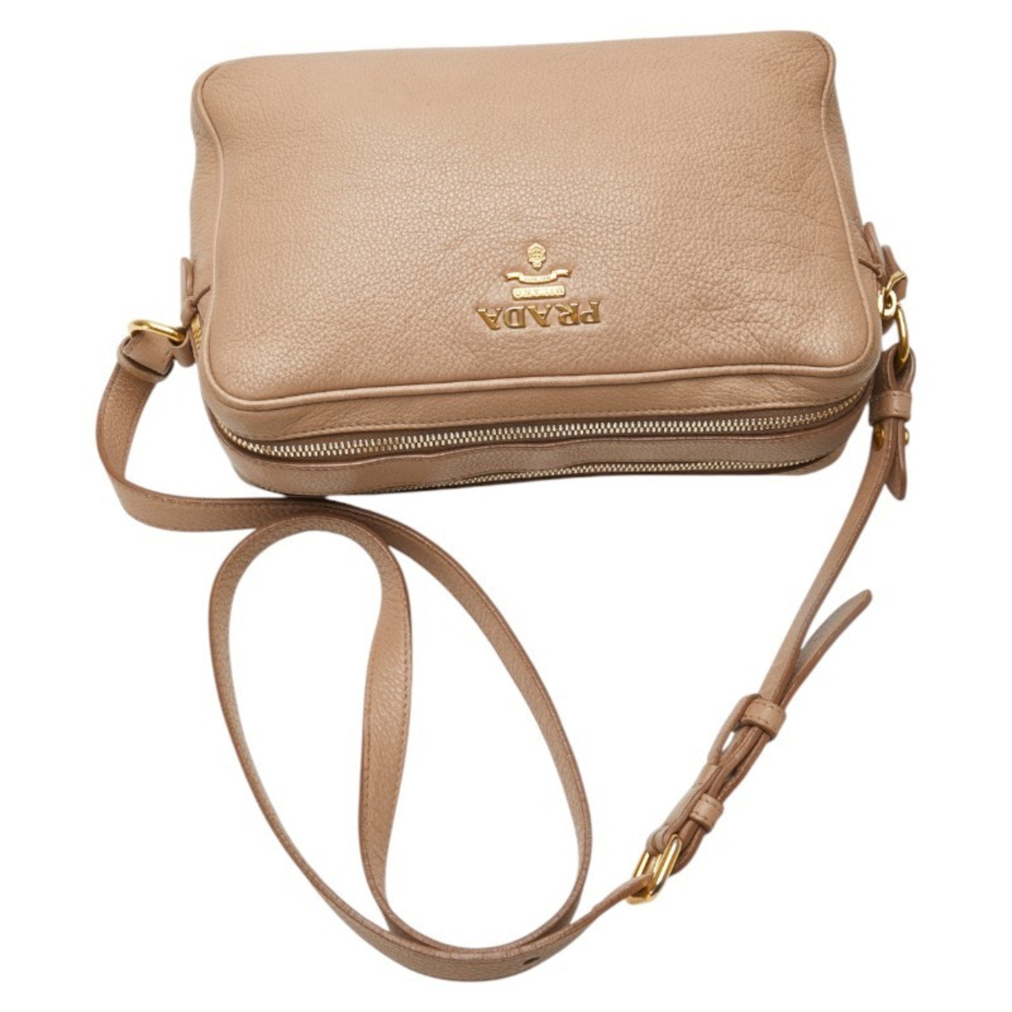 Double Zip Camera Bag Vitello Daino