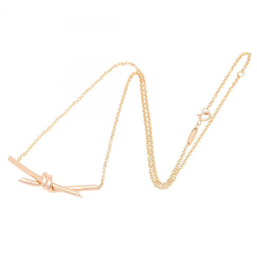 Knot Pendant Necklace 18K Rose Gold