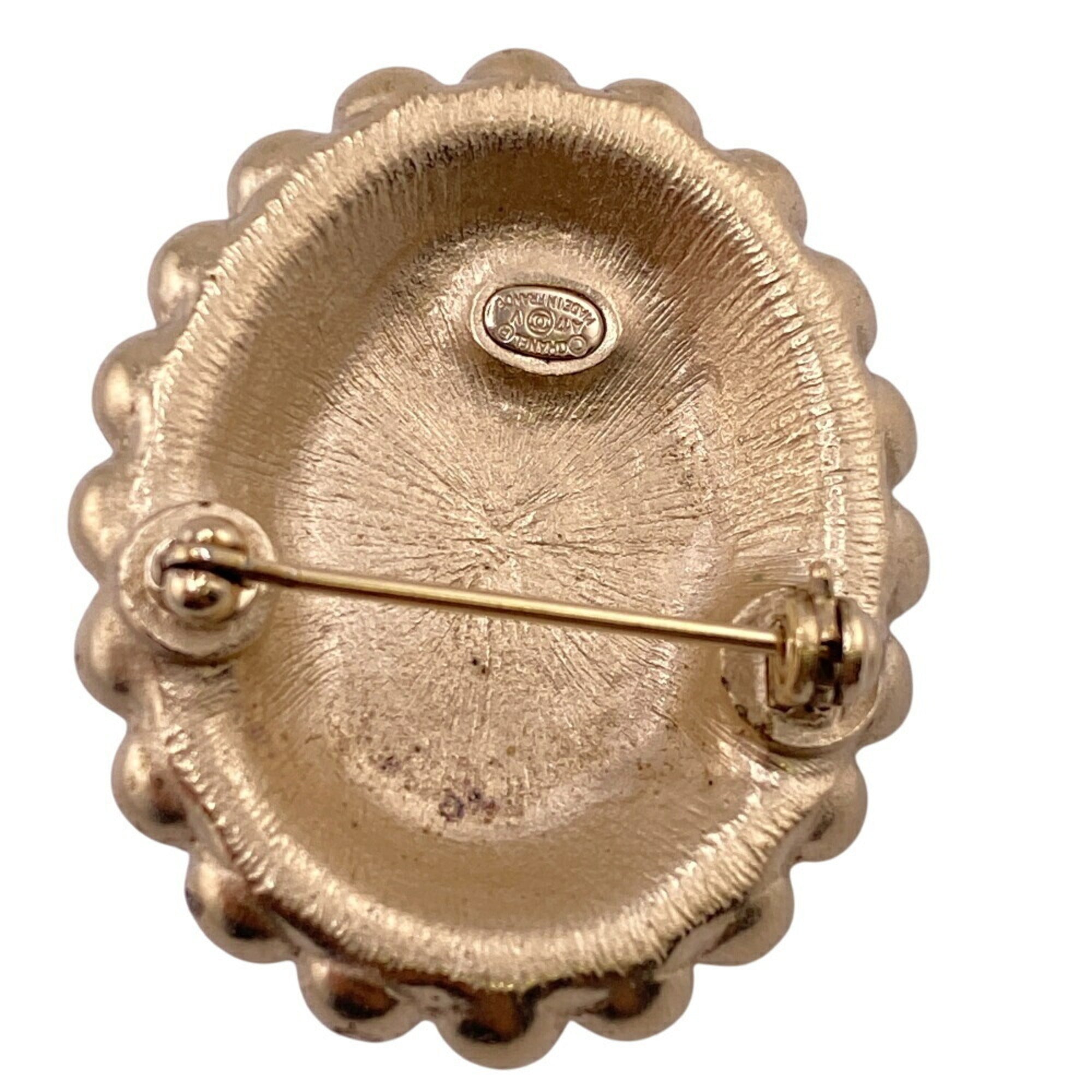CC Logo Brooch Metal