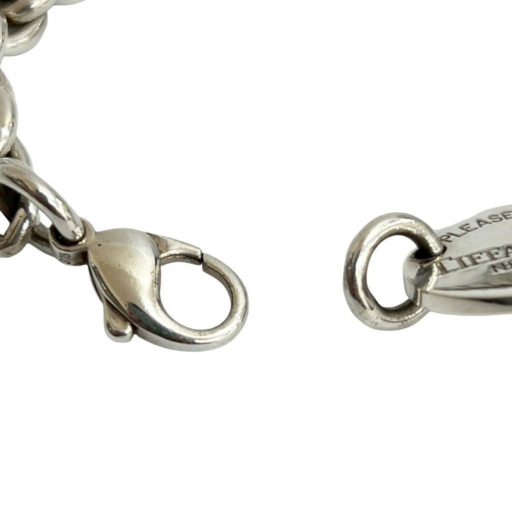 Oval Tag Pendant Necklace Sterling Silver