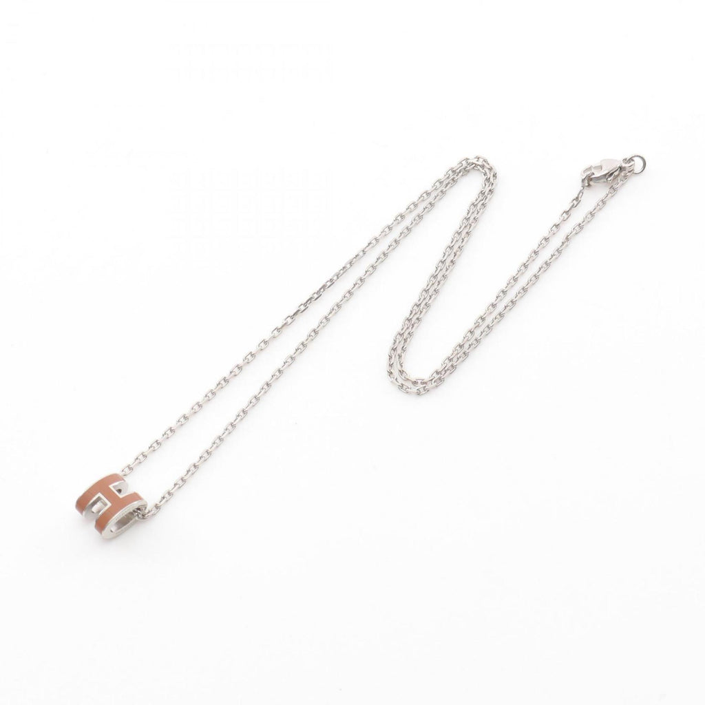 Pop H Pendant Necklace Sterling Silver