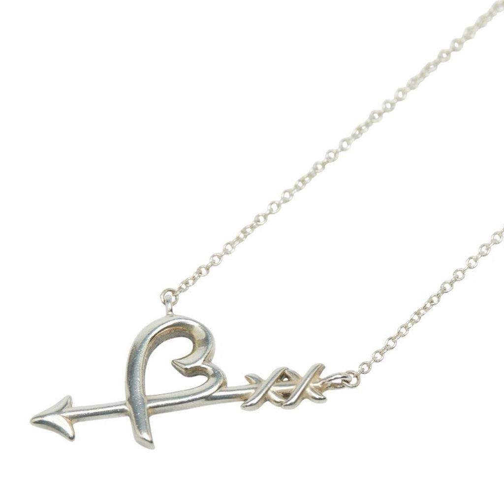 Heart And Arrow Pendant Necklace Sterling Silver