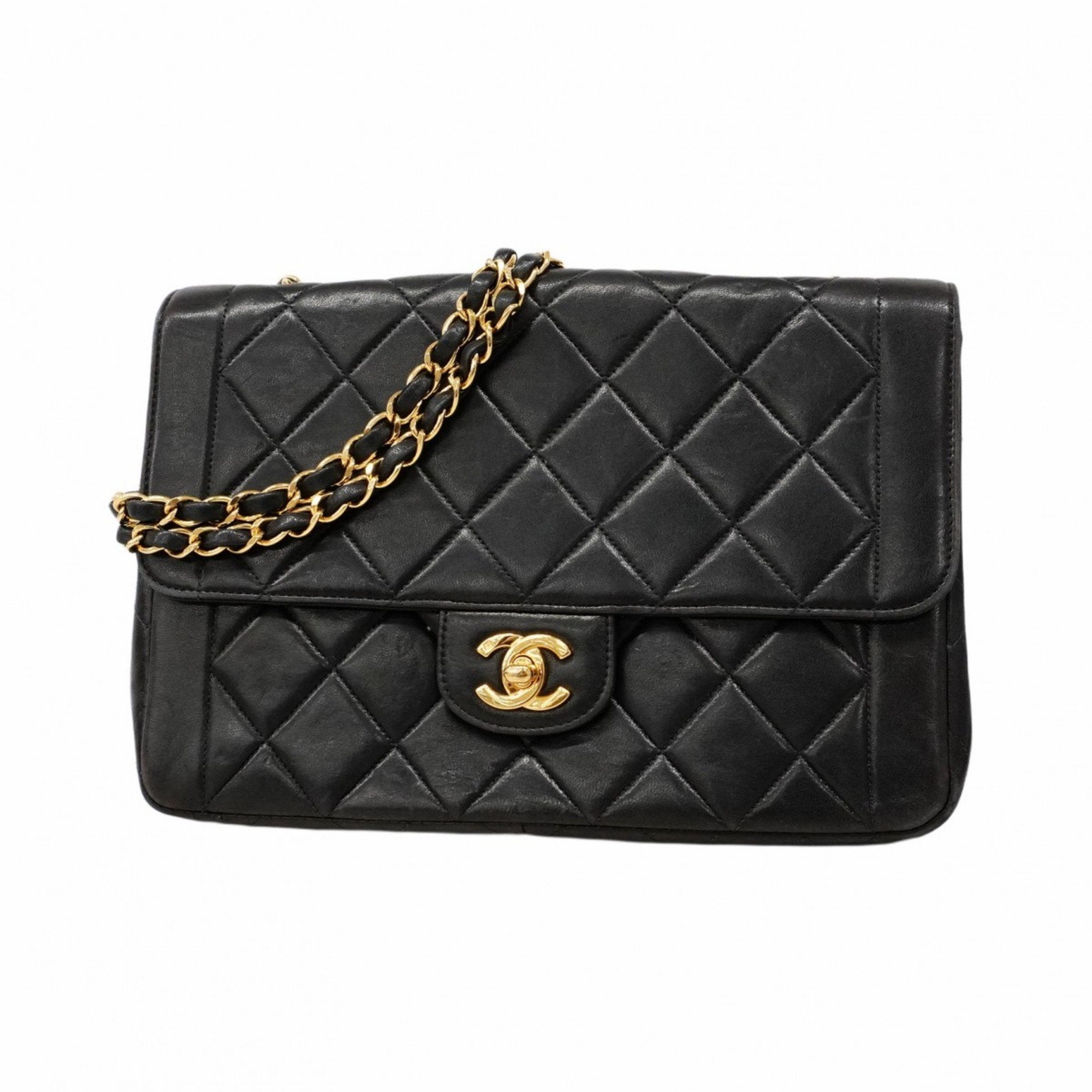 Vintage CC Chain Flap Bag Quilted Lambskin Medium