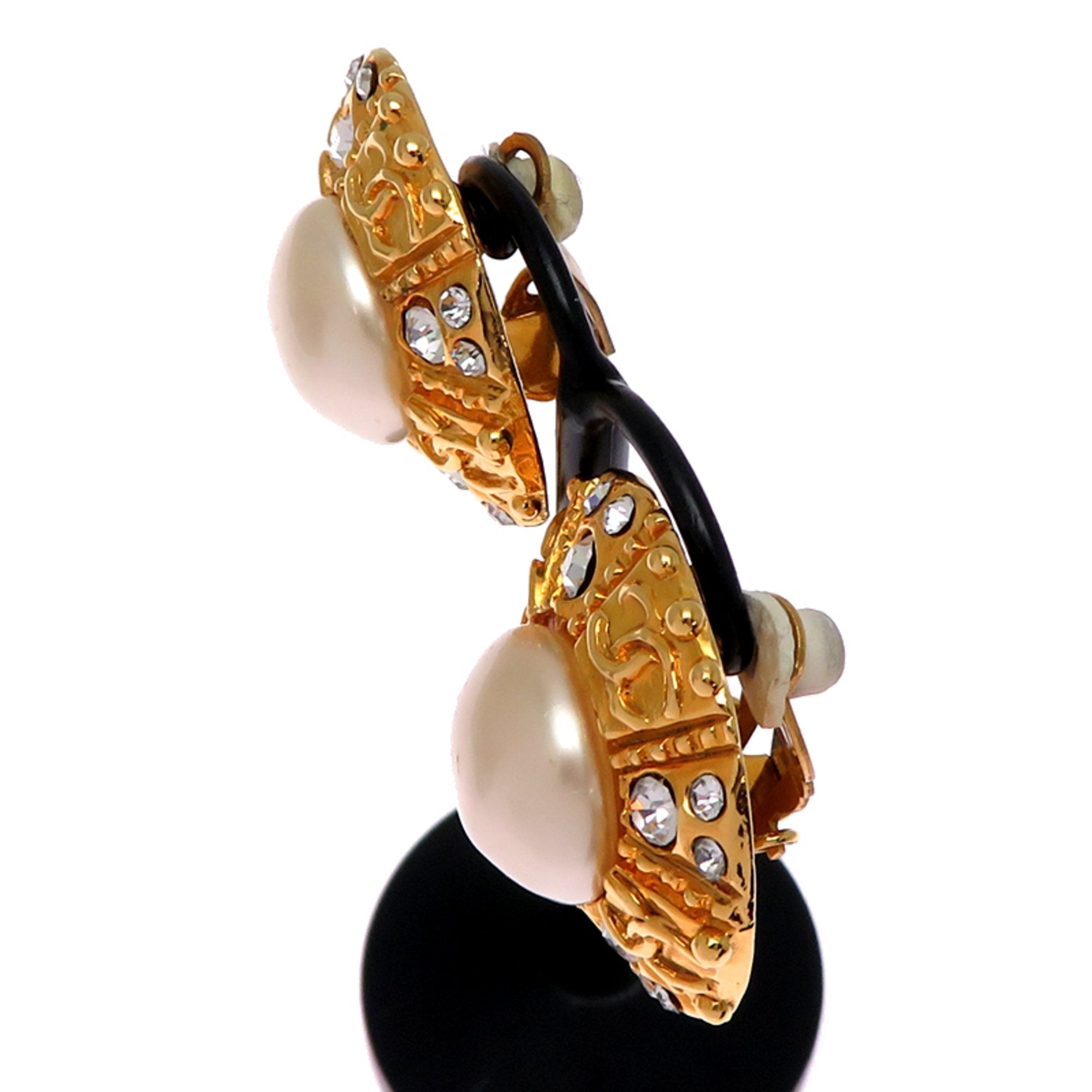 CC Logo Clip-On Earrings Metal