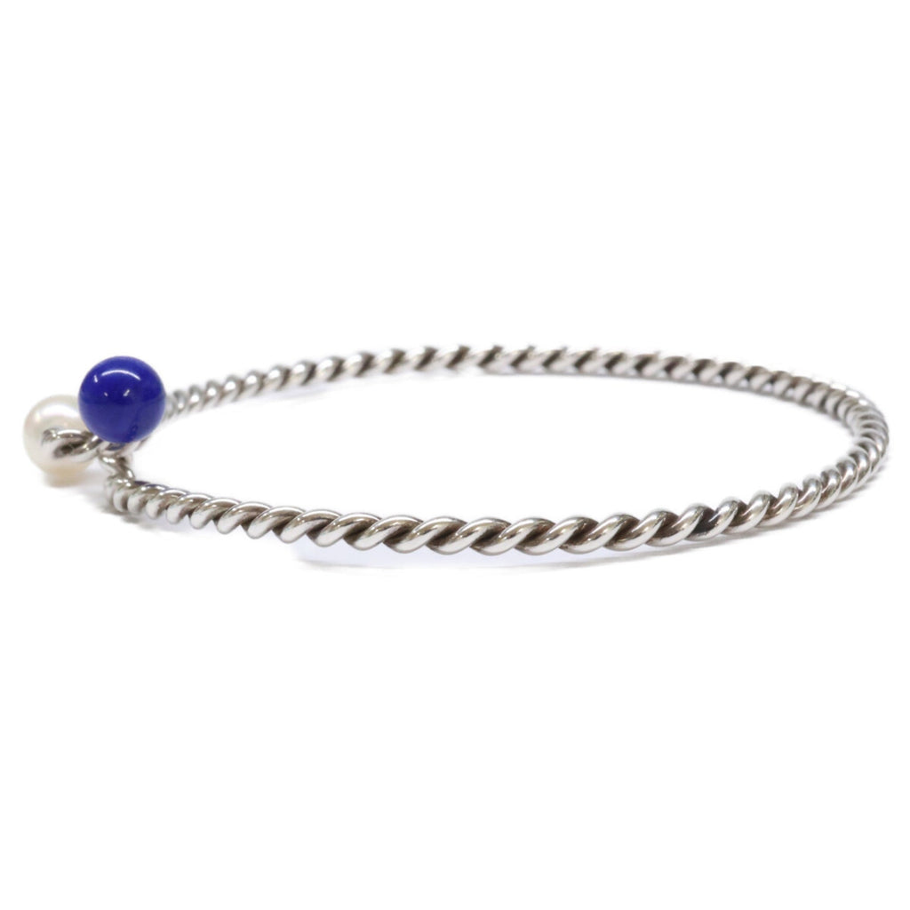 Bracelet Sterling Silver with Lapis Lazuli and Pearl