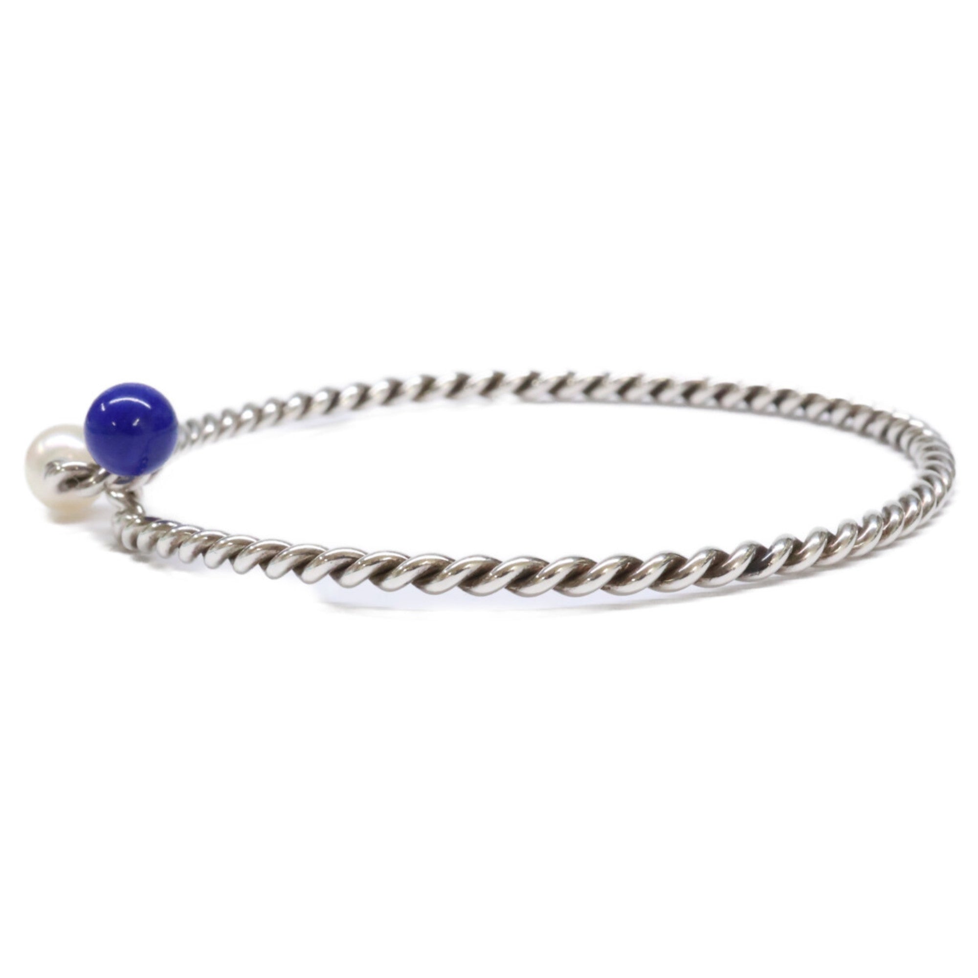 Bracelet Sterling Silver with Lapis Lazuli and Pearl