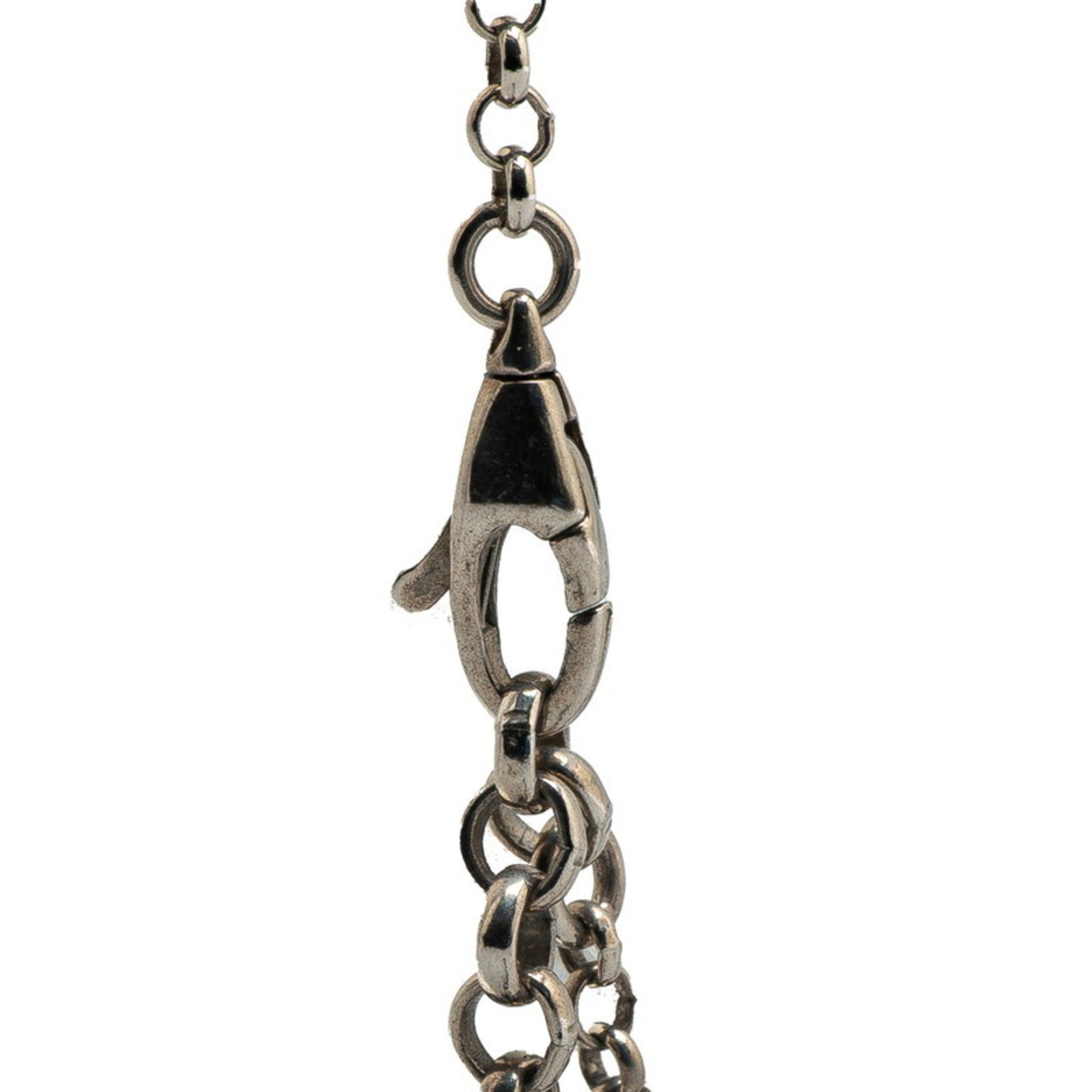 Interlocking G Pendant Necklace Sterling Silver