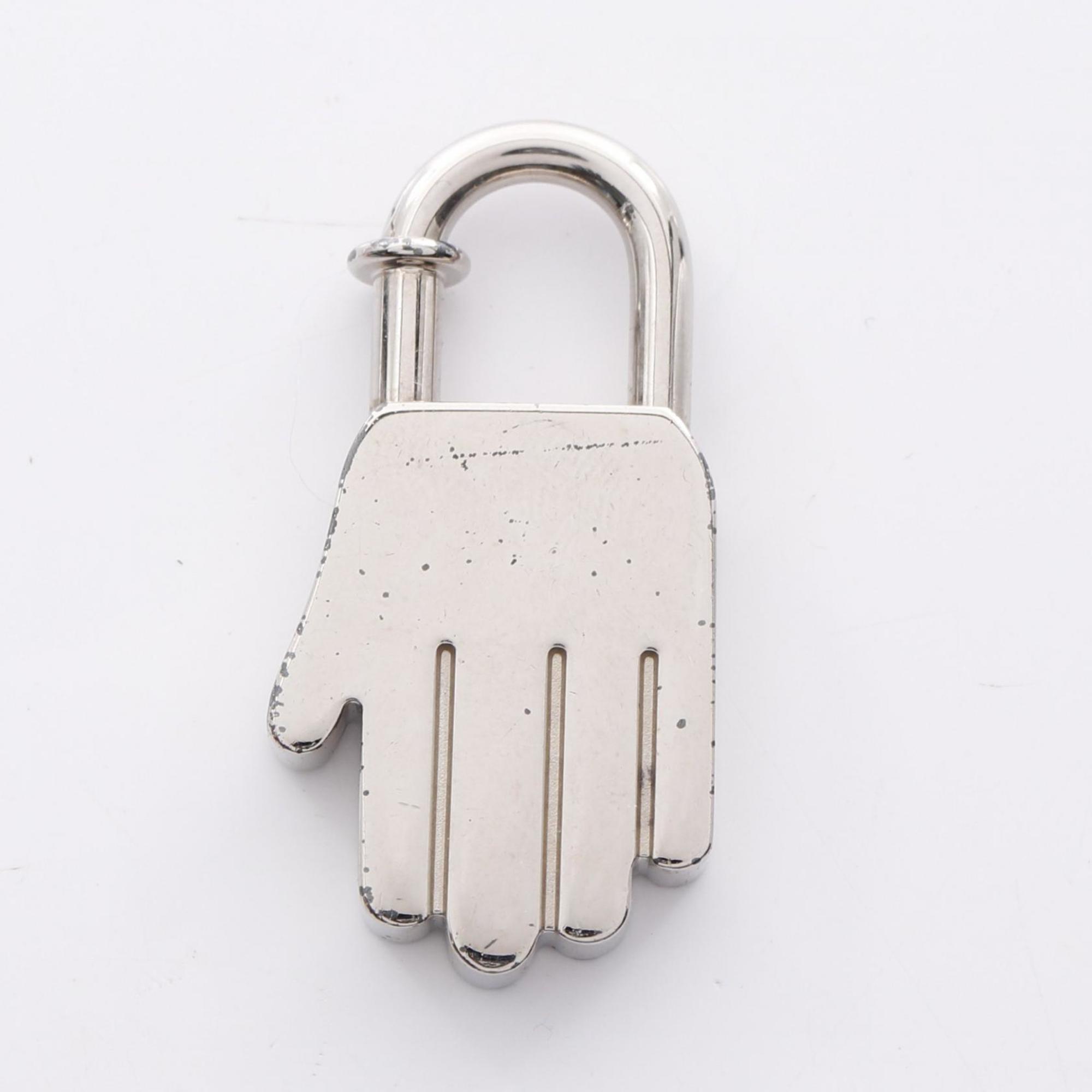 Cadena Charm Metal Silver Handbag Charm
