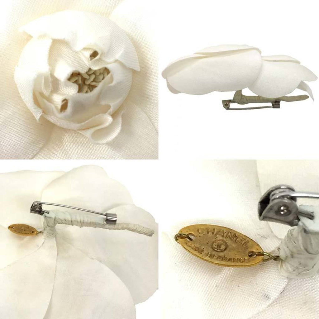 Camellia Corsage Brooch White