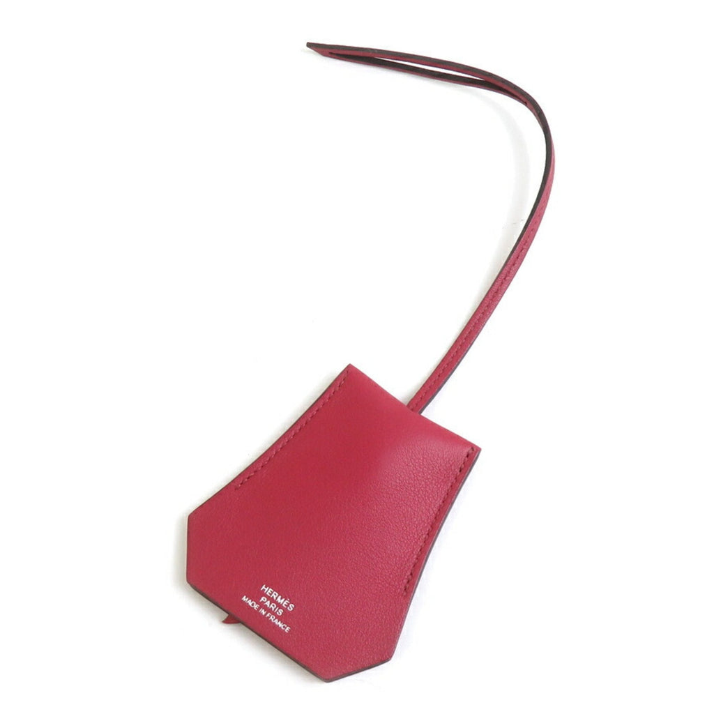 Charm Leather and Metal Burgundy Silver Handbag Charm