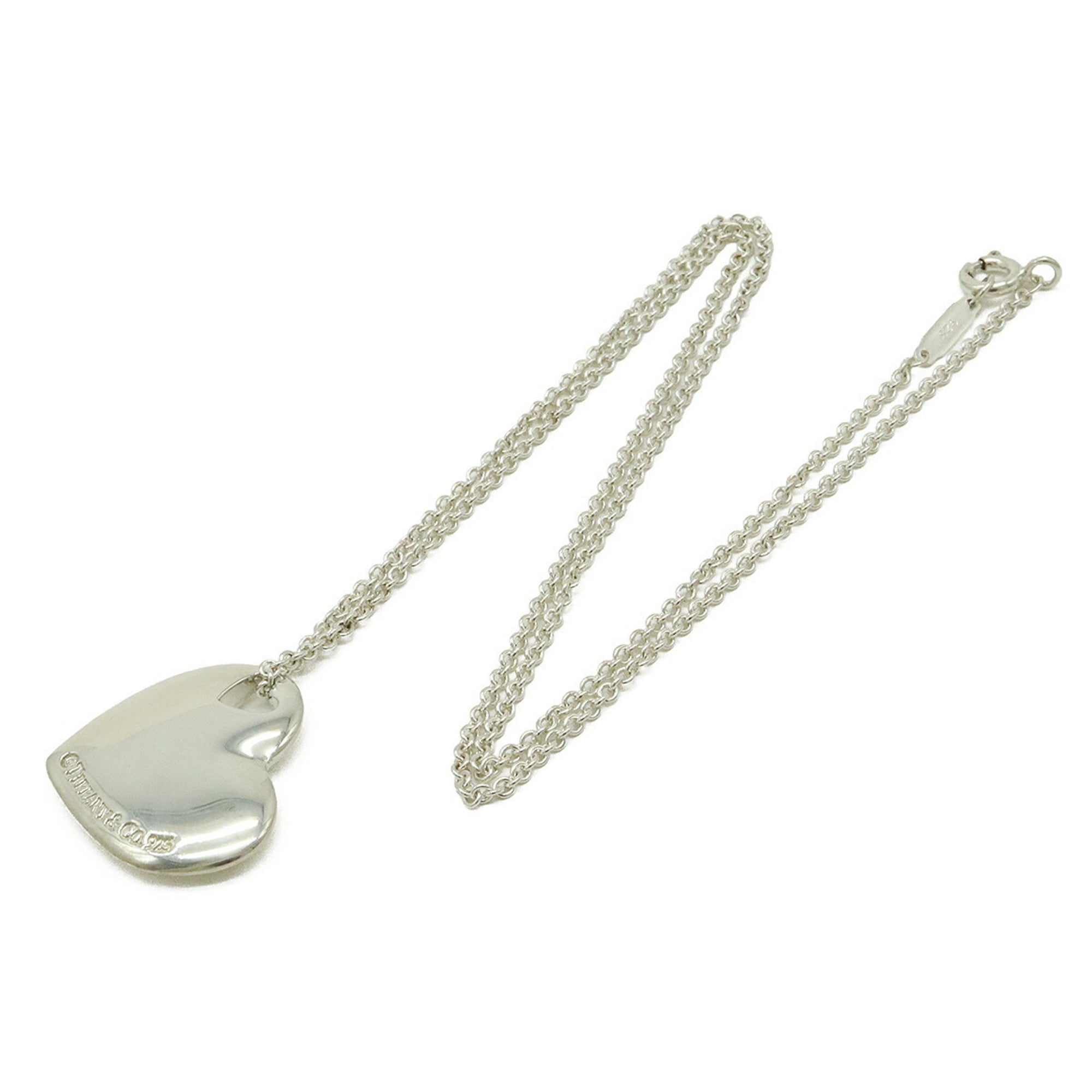Heart Pendant Necklace Sterling Silver