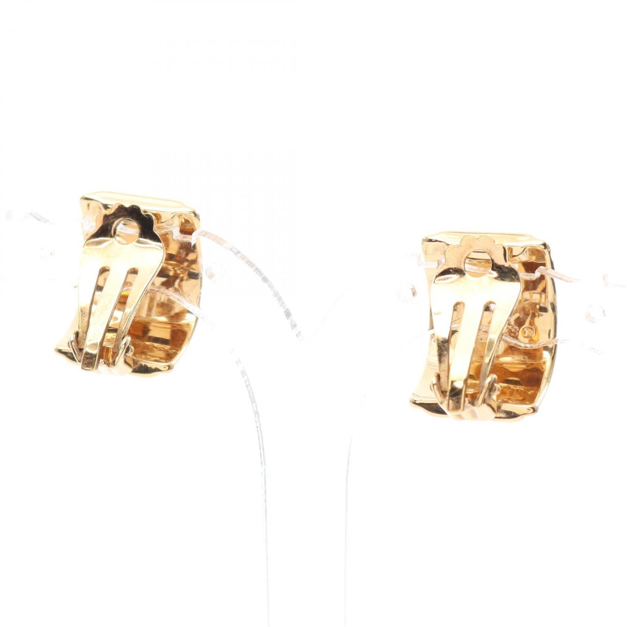 Clip-On Earrings Cloisonné and Enamel and Gold