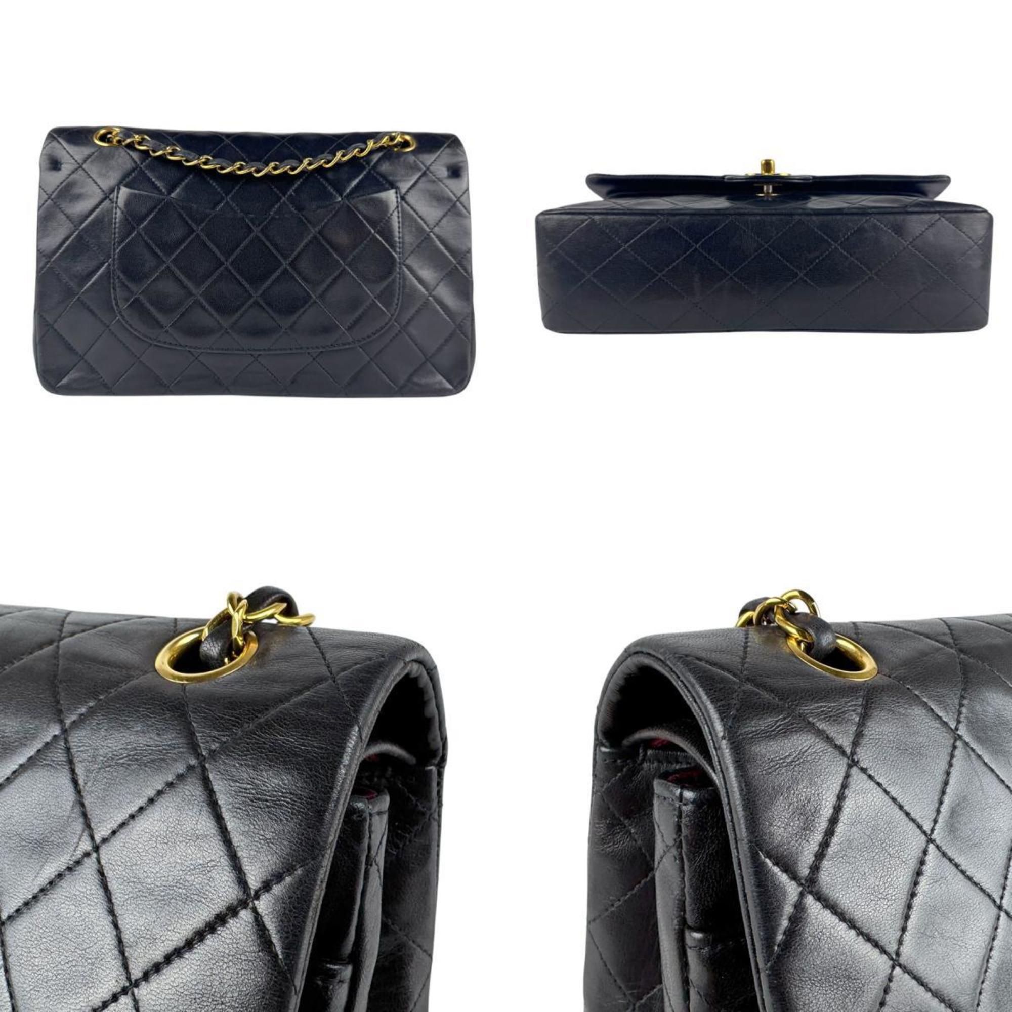Vintage Classic Double Flap Bag Quilted Lambskin Medium