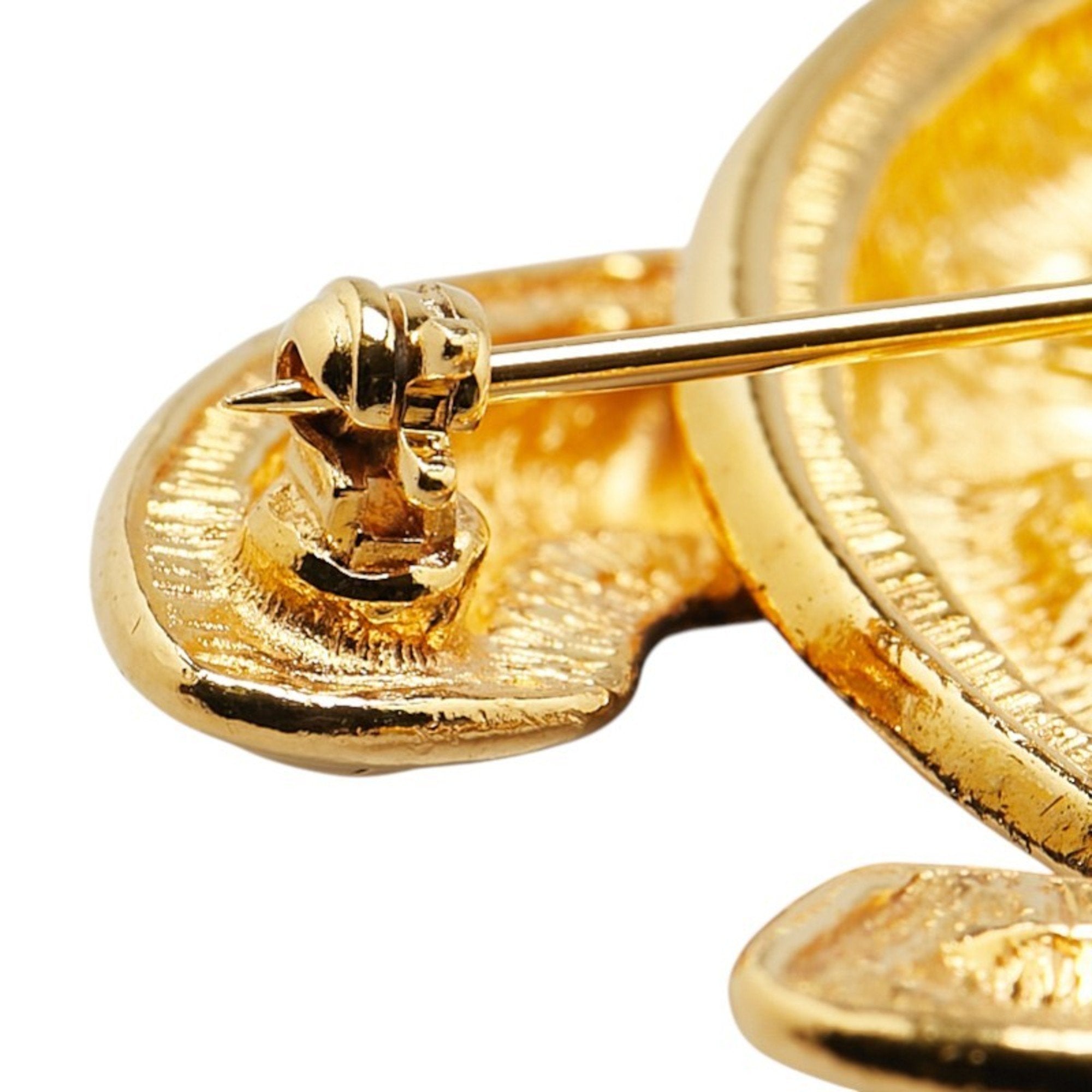 CC Logo Brooch Metal