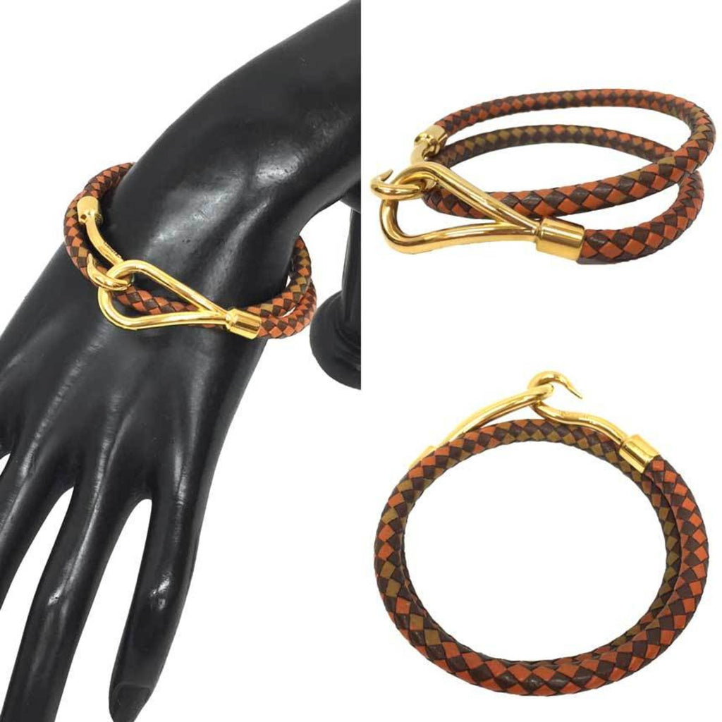 Bracelet Brass and Leather
