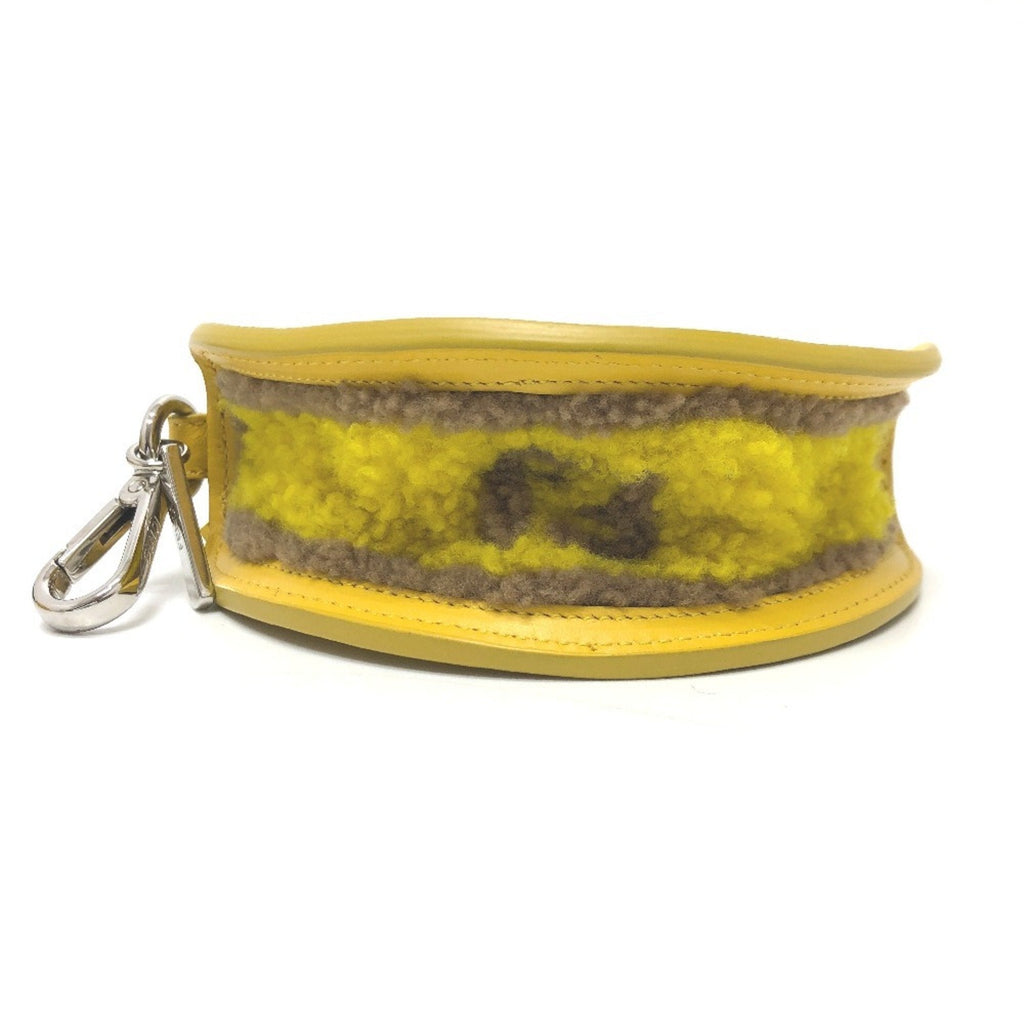 Bag Charm Leather Yellow Handbag Charm