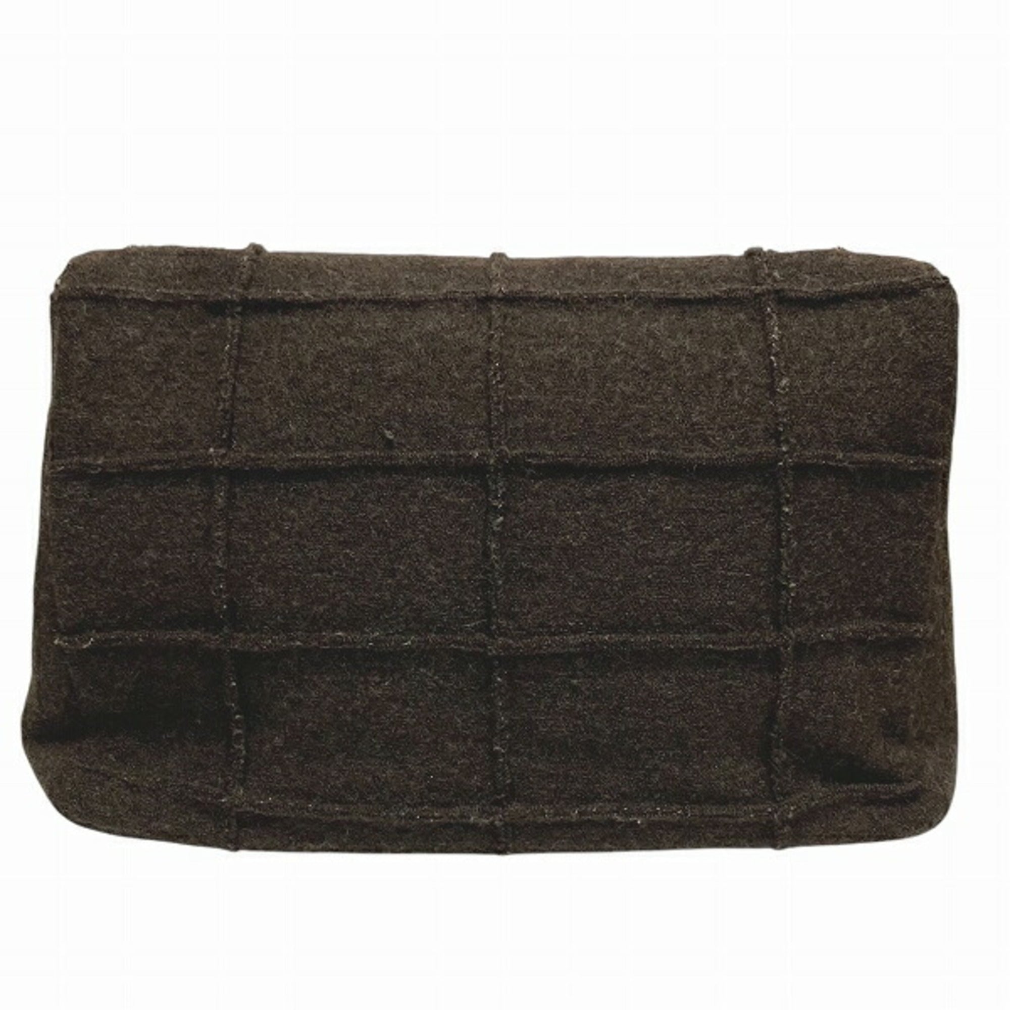 Chocolate Bar Mademoiselle Flap Bag Quilted Wool Jumbo