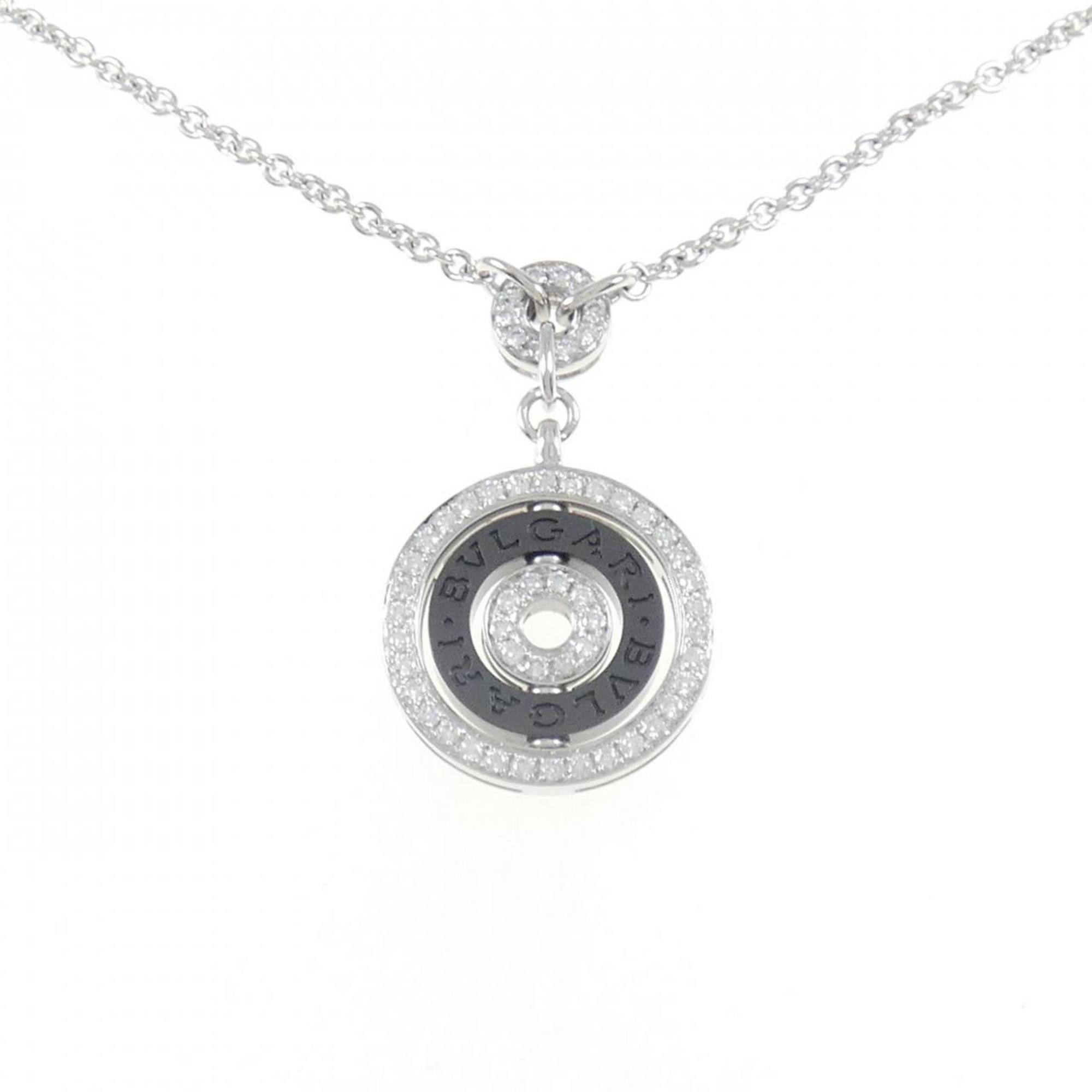 Astrale Pendant Necklace Ceramic and 18K White Gold with Diamond