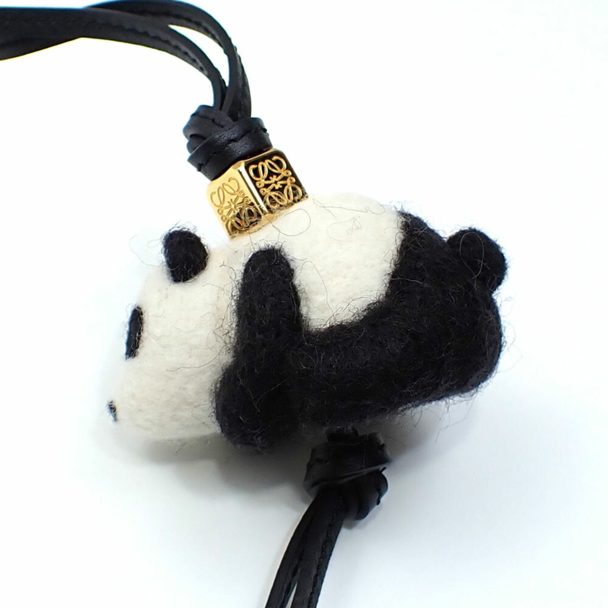Charm Felt Black and White Handbag Charm