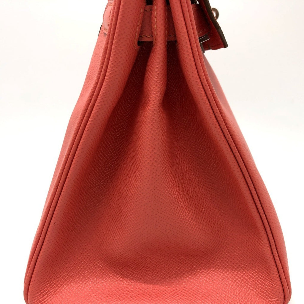 Birkin Handbag Red Epsom with Palladium Hardware 30