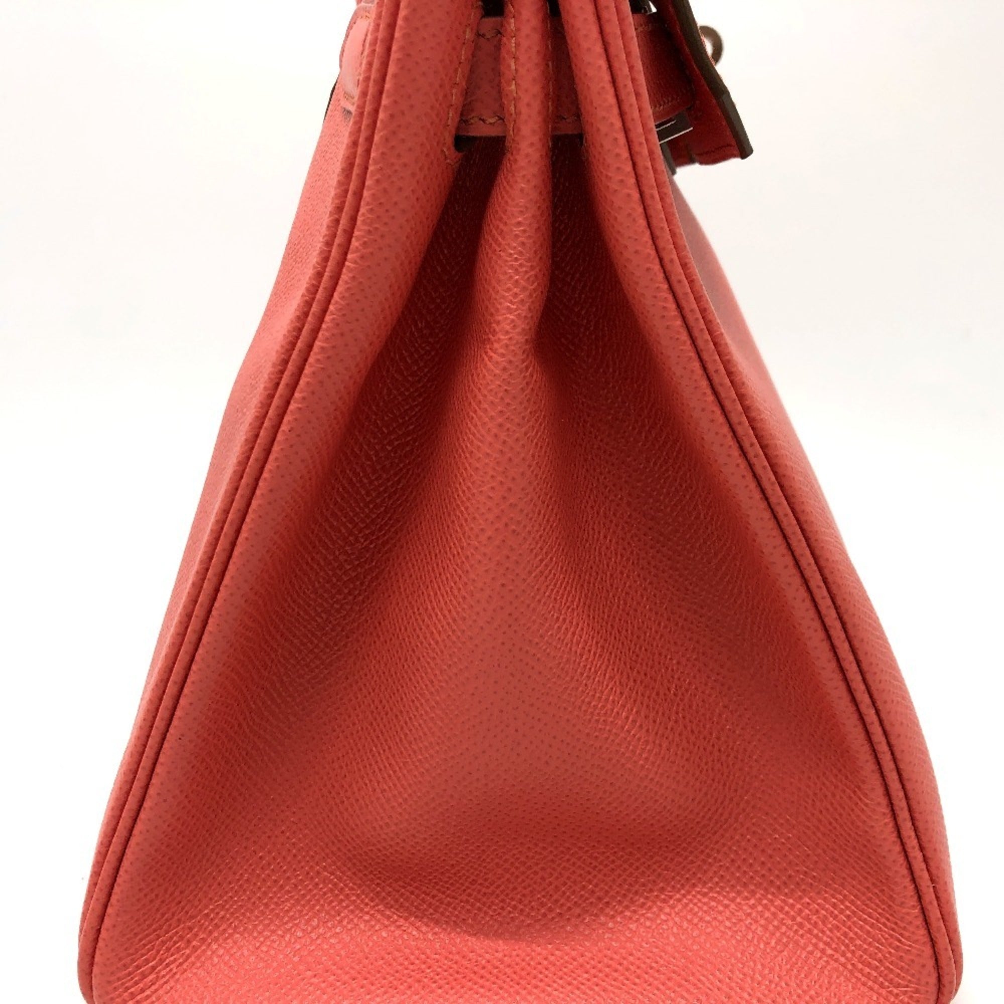 Birkin Handbag Red Epsom with Palladium Hardware 30
