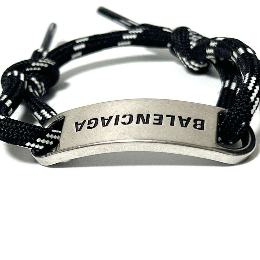 Plate Bracelet Cotton and Metal