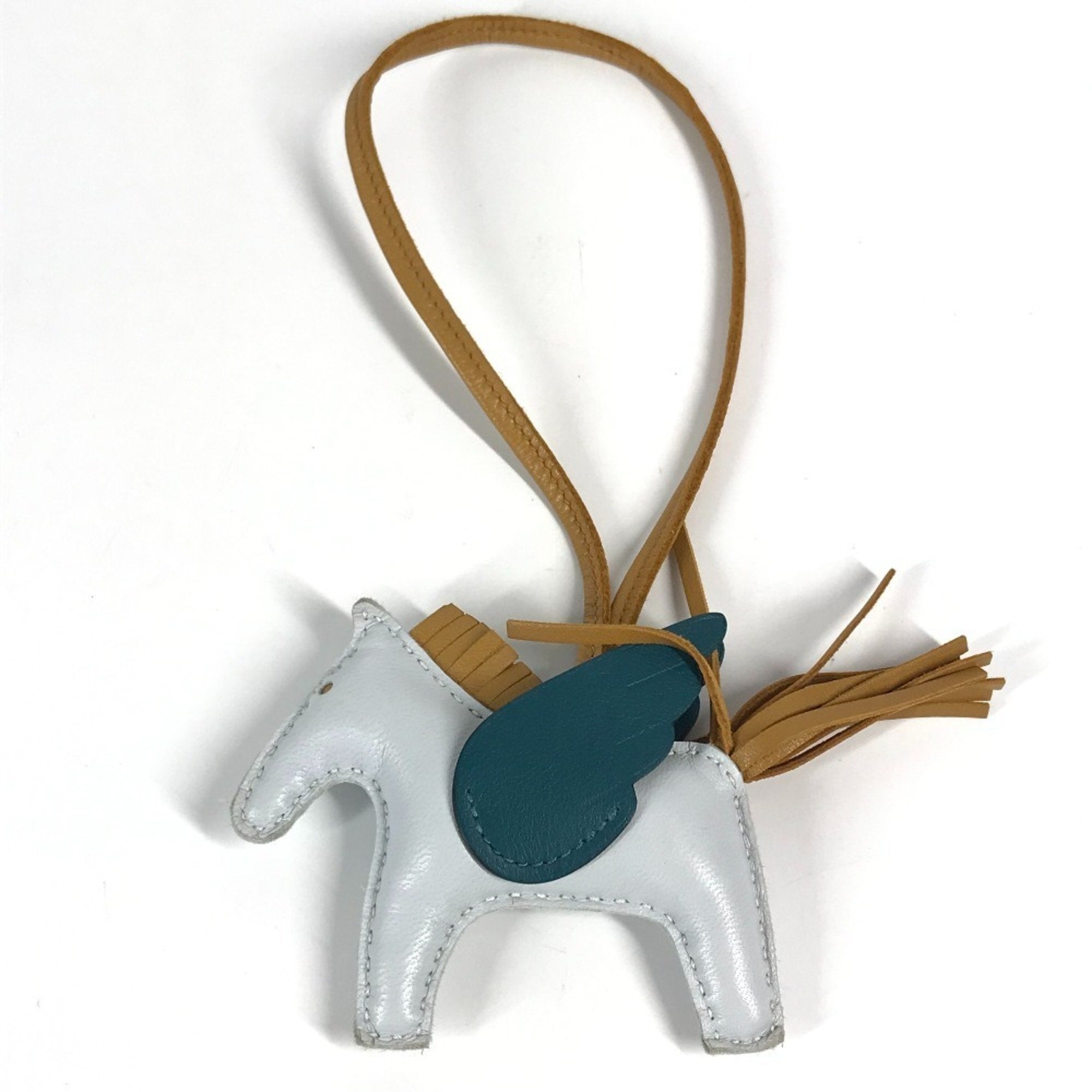 Charm Agneau Milo Beige and Blue Handbag Charm