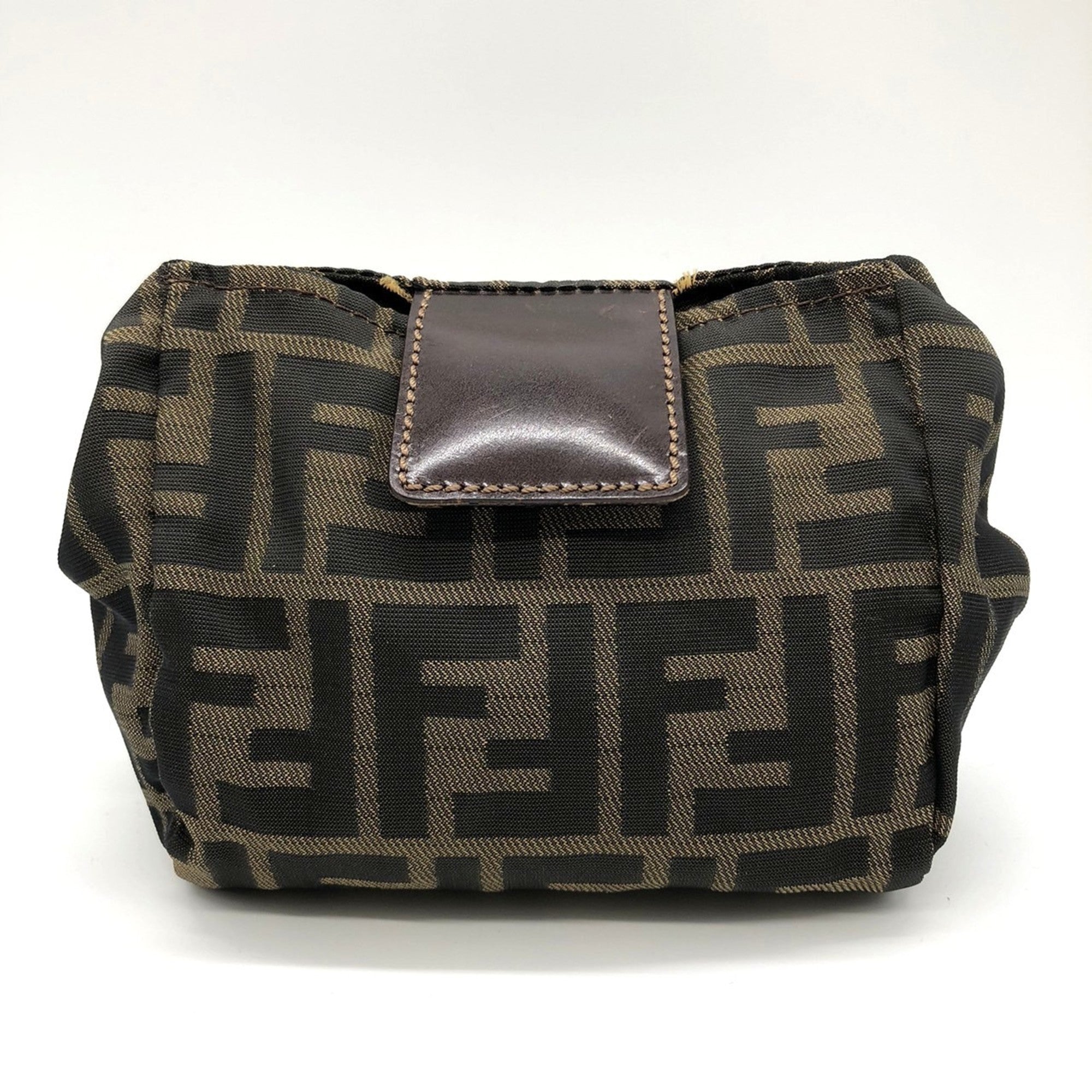Vintage Shoulder Bag Zucca Canvas Medium