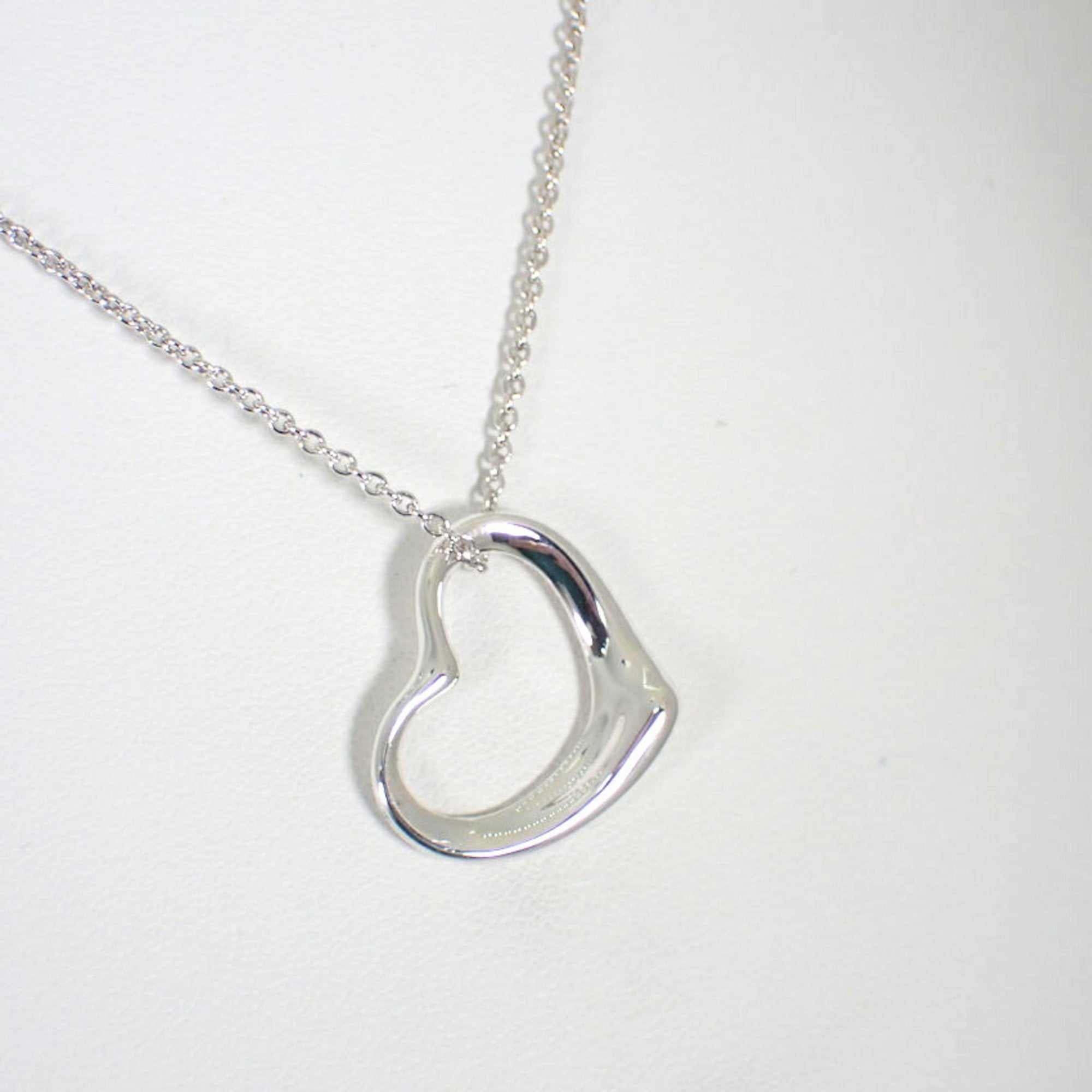 Heart Pendant Necklace Sterling Silver