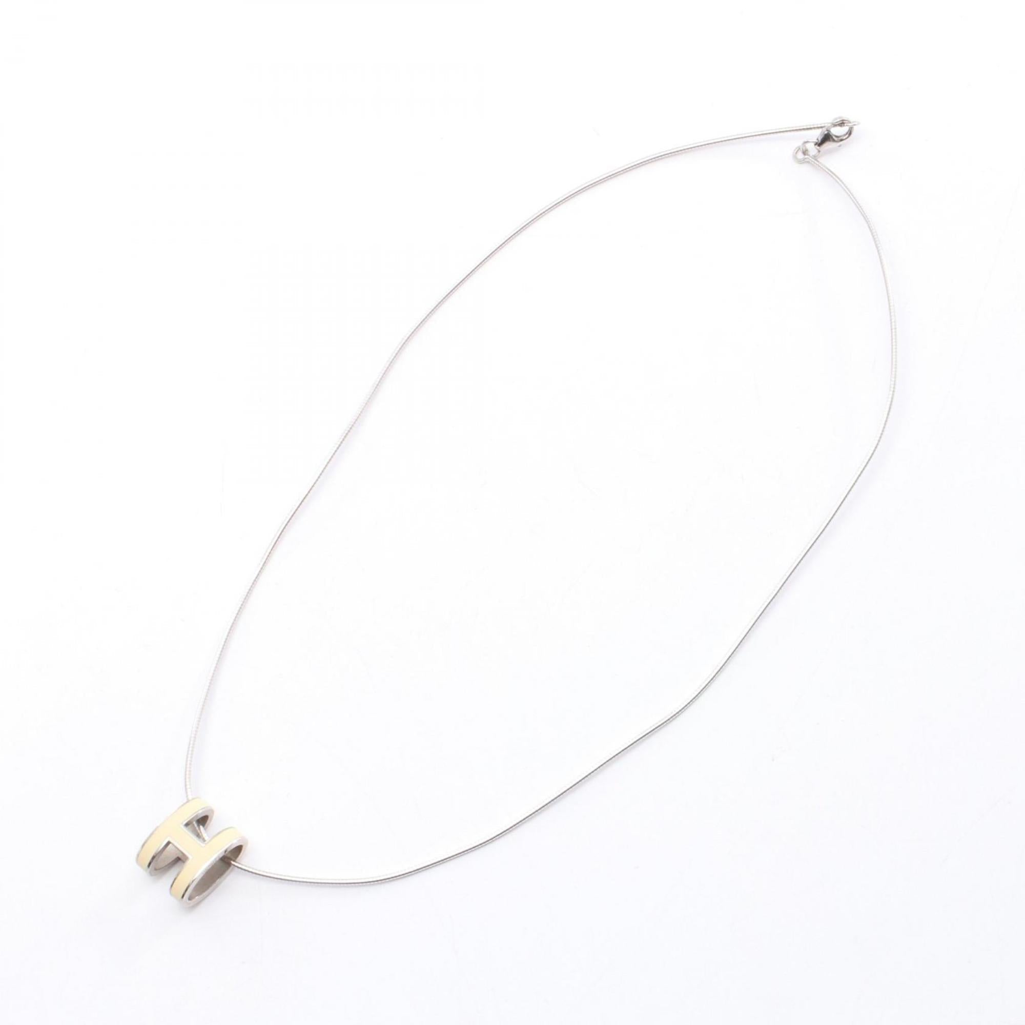 Pop H Pendant Necklace Sterling Silver