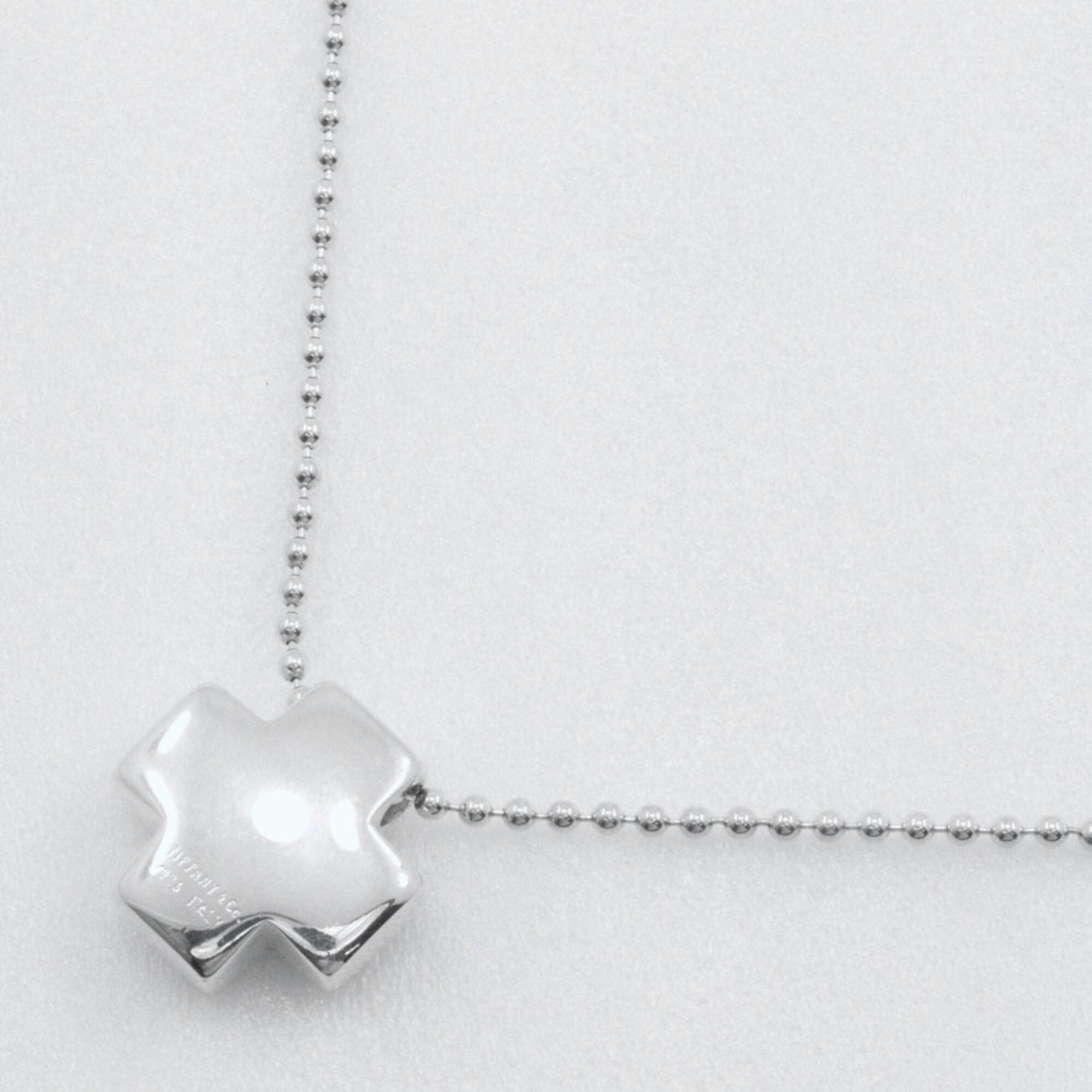 Roman Cross Pendant Necklace Sterling Silver Ball Chain