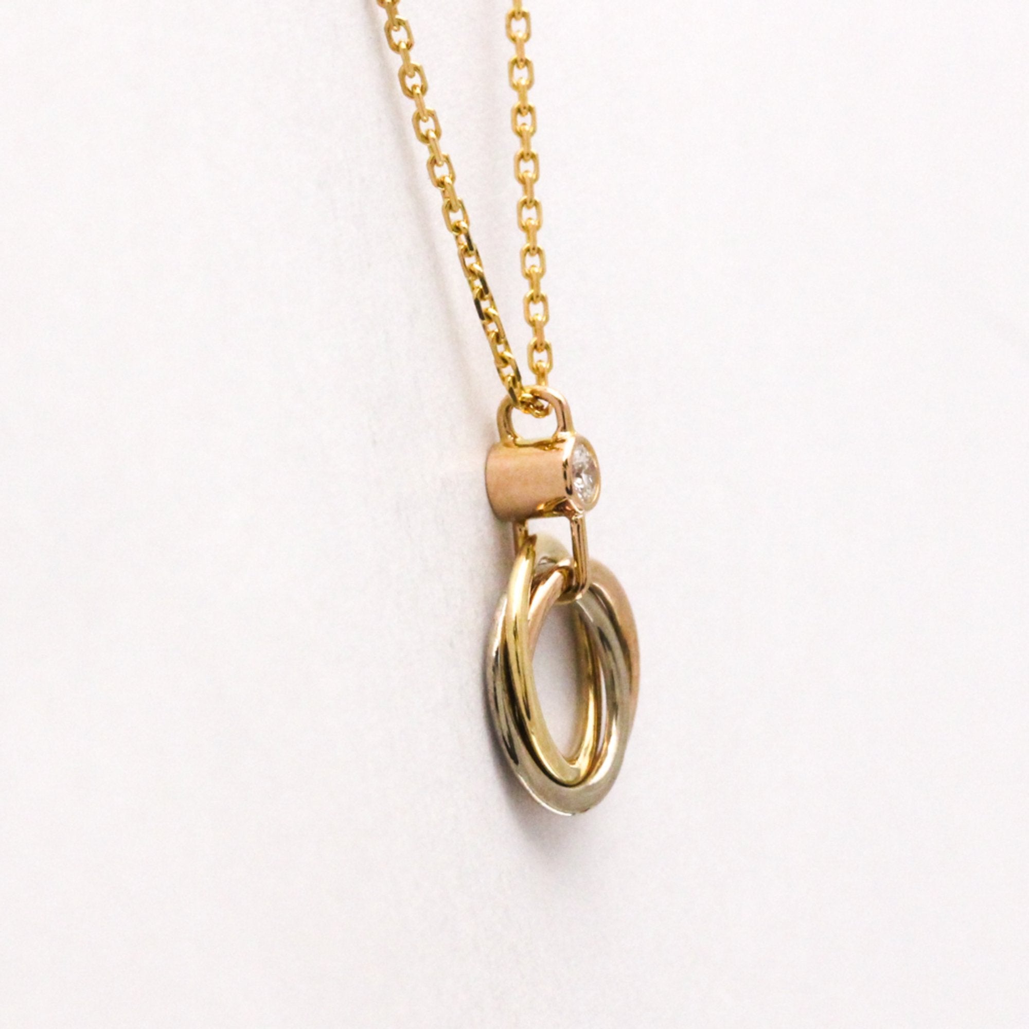 Trinity Pendant Necklace 18K Tricolor Gold