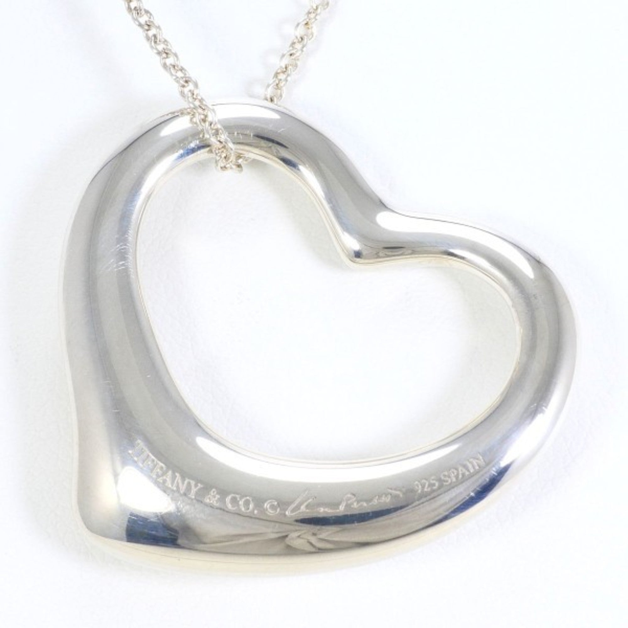 Heart Pendant Necklace Sterling Silver