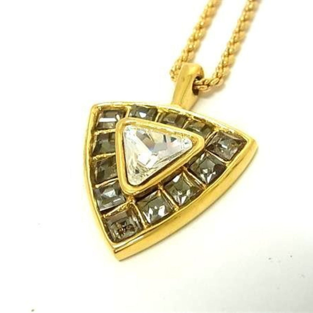 Pendant Necklace Metal with Color Stone