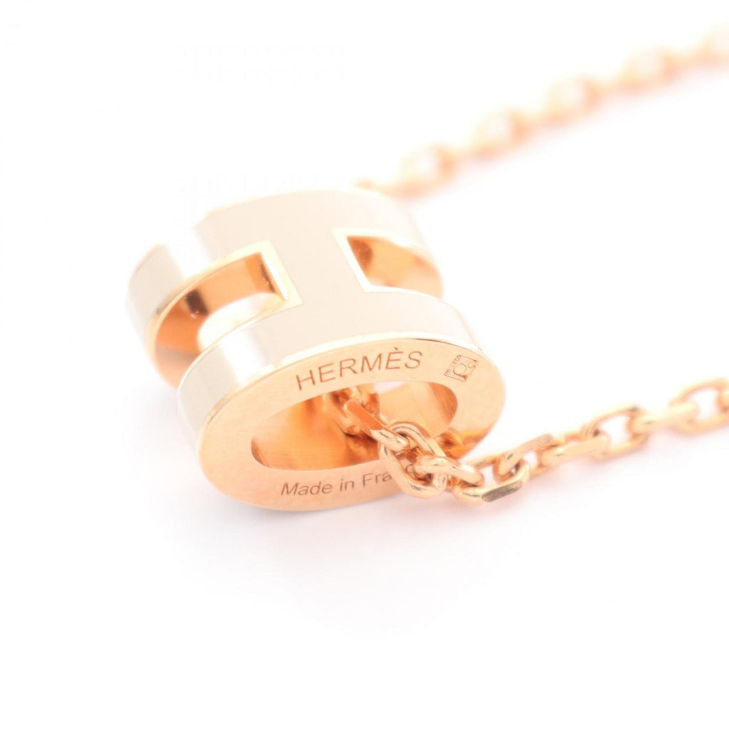 Pop H Pendant Necklace Gold-Tone Metal