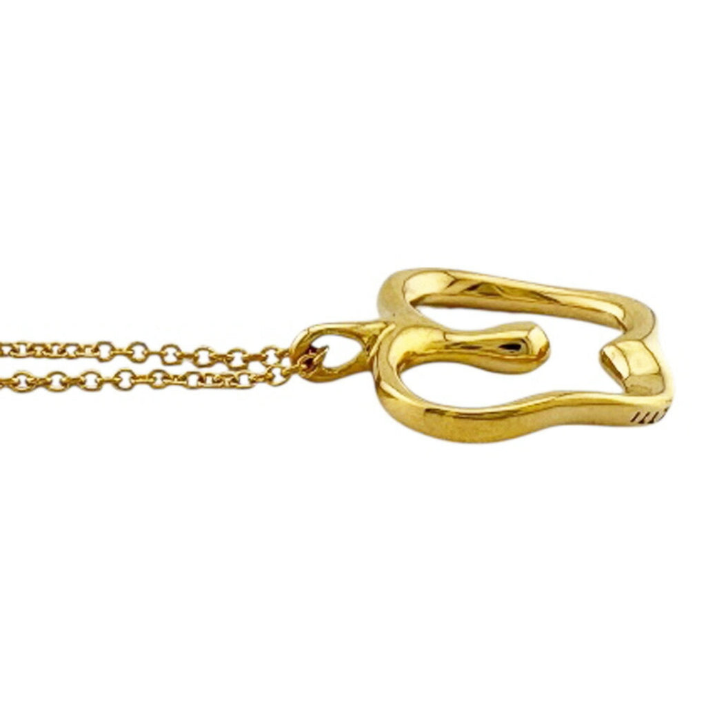 Apple Pendant Necklace 18K Yellow Gold