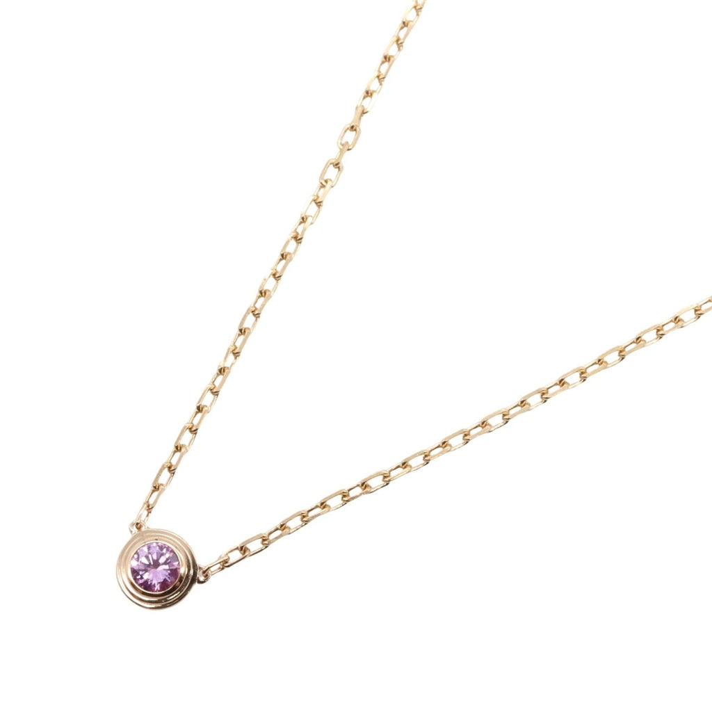 Pendant Necklace 18K Rose Gold with Sapphire