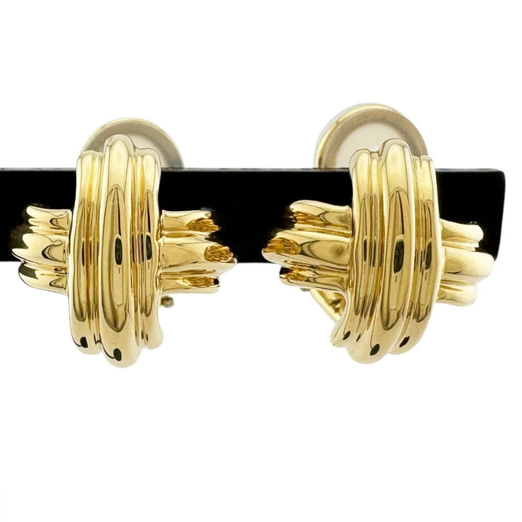 Clip-On Earrings Clip-On 18K Yellow Gold