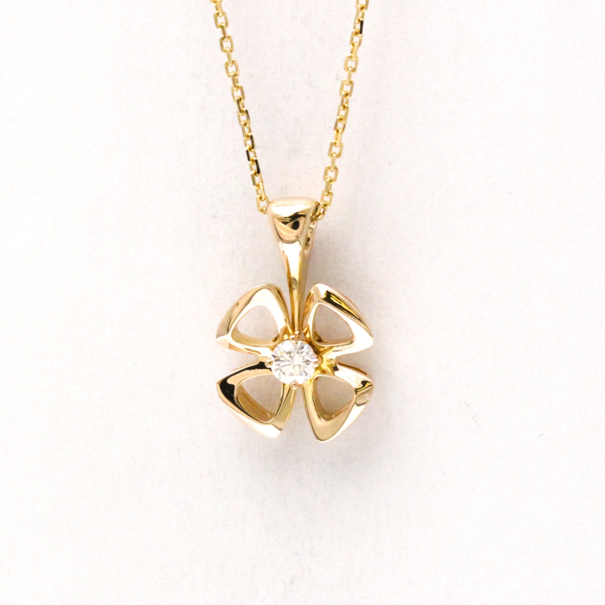 Fiorever Pendant Necklace 18K Rose Gold with Diamond