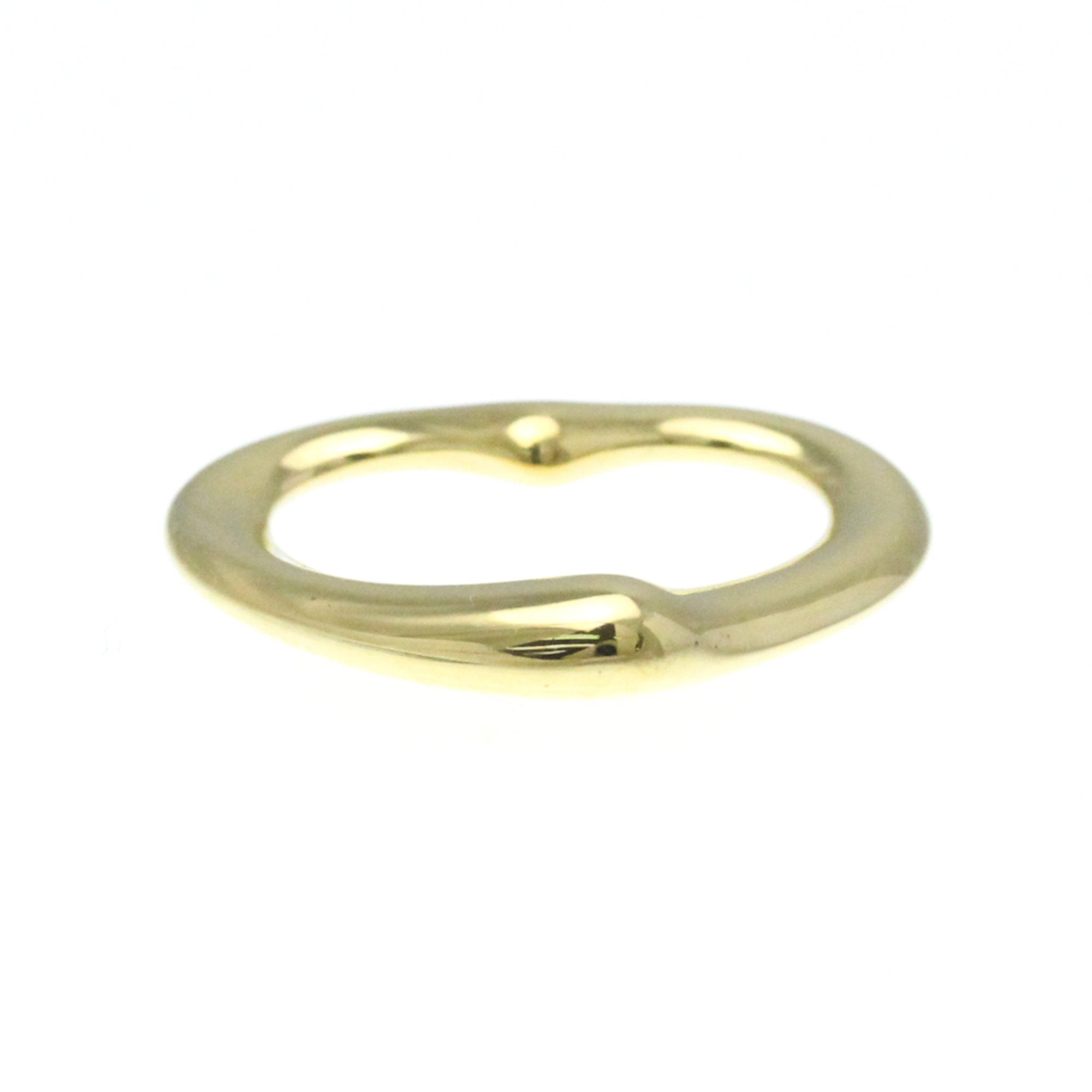 Open Heart Pendant Necklace 18K Yellow Gold 21.5mm